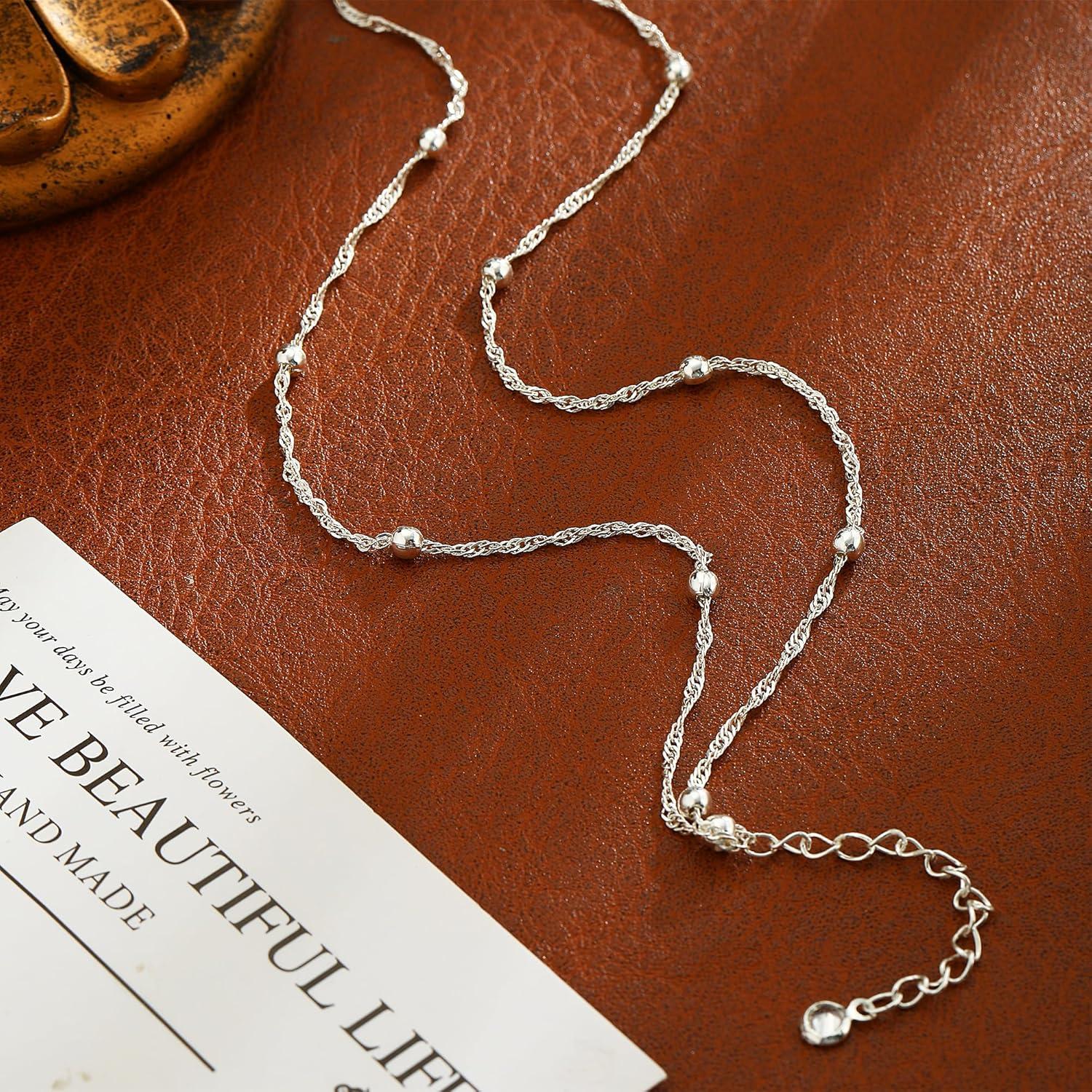 Tobilleras de Oro 14K y Plata de Ley para Mujeres - Joyería Chic