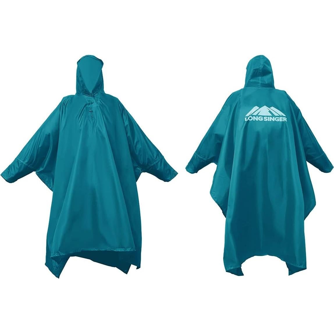 Poncho de Lluvia Impermeable Longsinger Adulto Azul 3 en 1