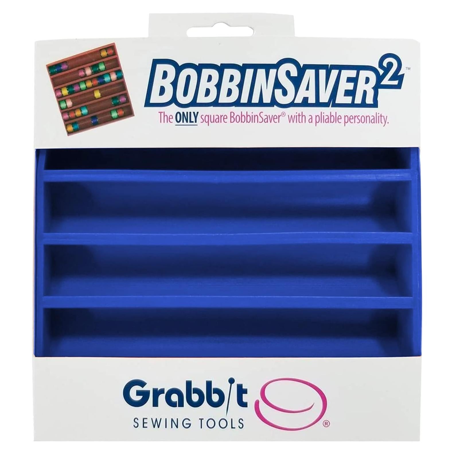 Bobbinsaver 2 Cuadrado Azul BobbinSaver - Almacenamiento de 66 Bobinas