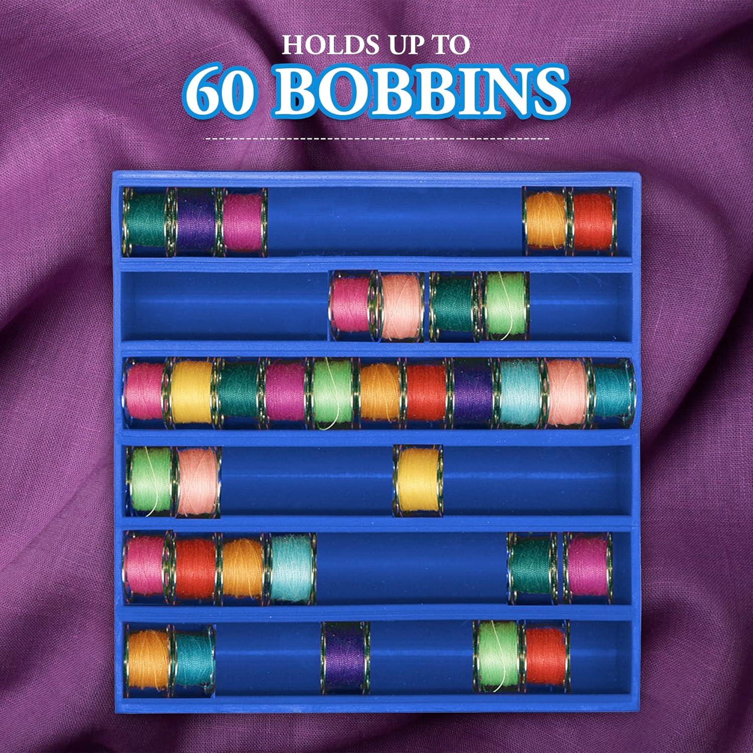 Bobbinsaver 2 Cuadrado Azul BobbinSaver - Almacenamiento de 66 Bobinas