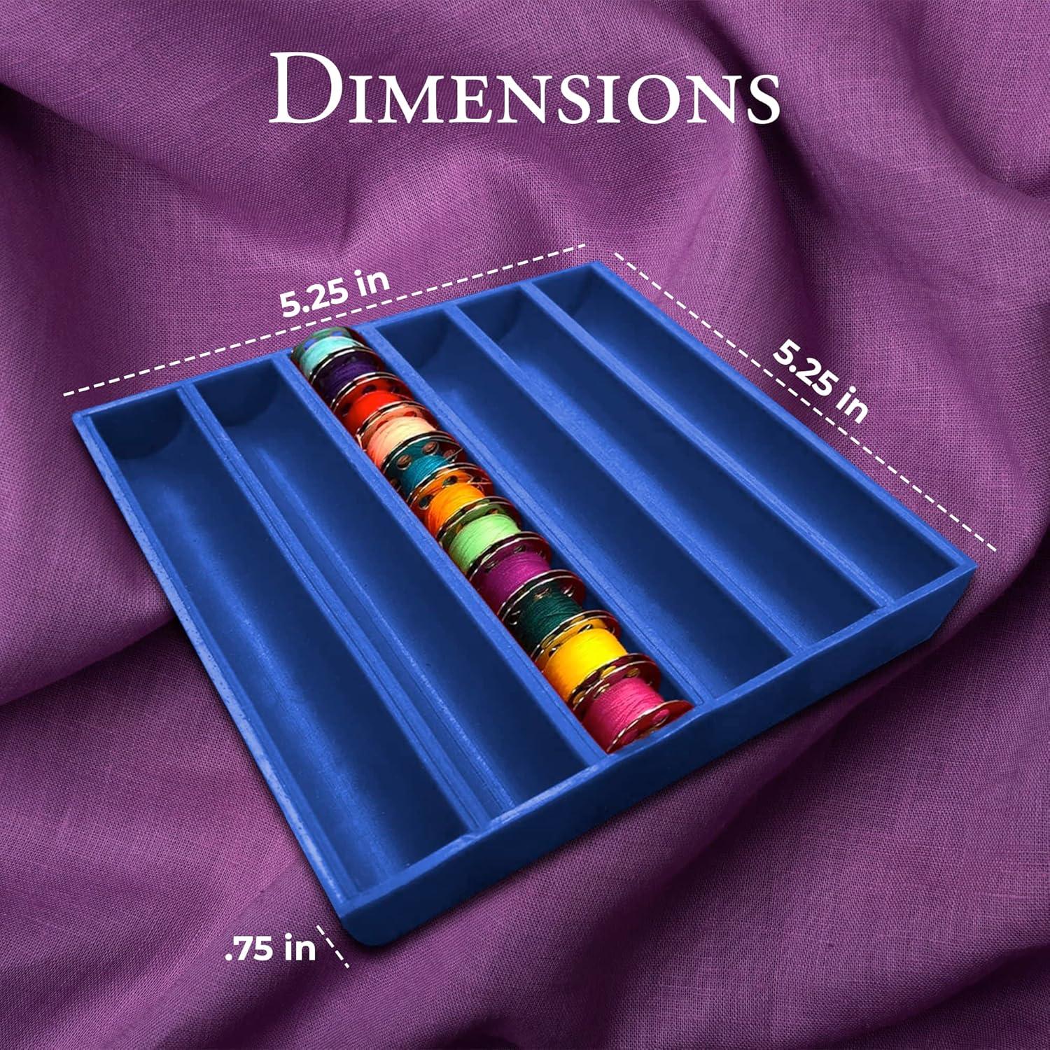 Bobbinsaver 2 Cuadrado Azul BobbinSaver - Almacenamiento de 66 Bobinas