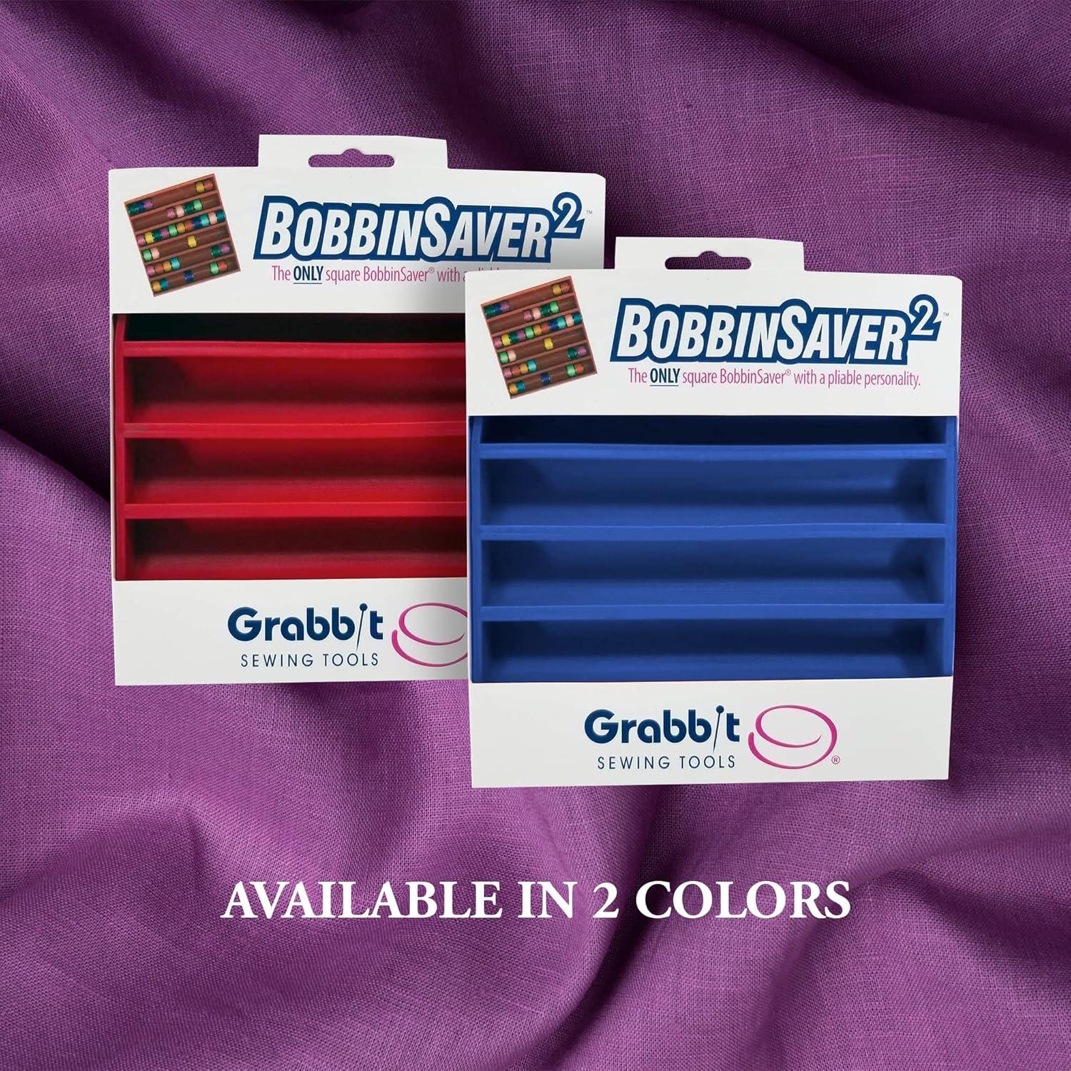 Bobbinsaver 2 Cuadrado Azul BobbinSaver - Almacenamiento de 66 Bobinas
