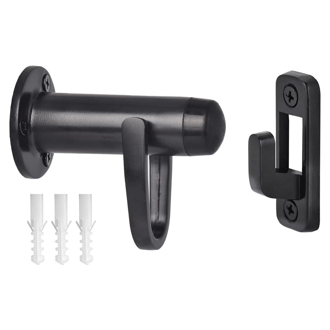 Gancho de Parada de Puerta HOMOTEK Negro 1 Paquete Alta Resistencia