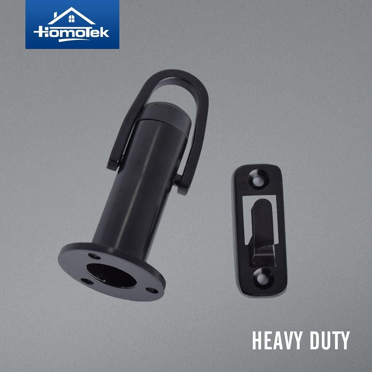 Gancho de Parada de Puerta HOMOTEK Negro 1 Paquete Alta Resistencia