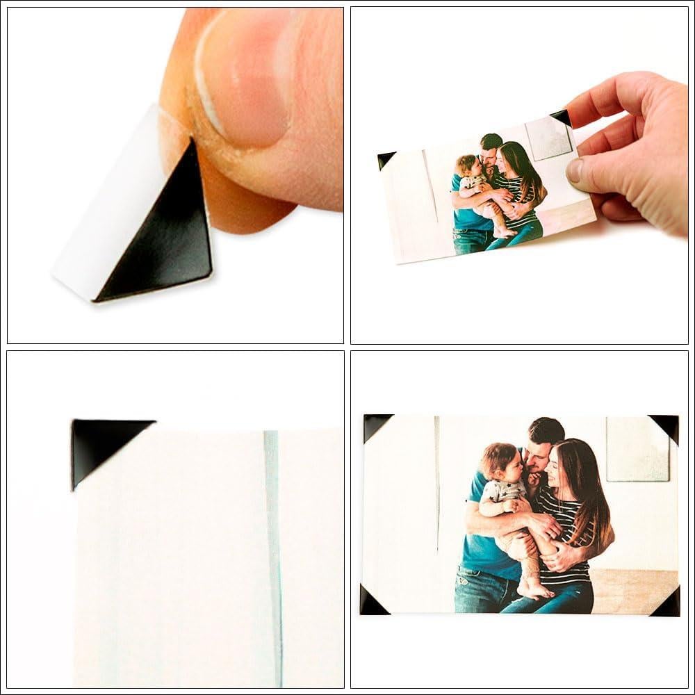Esquinas de Foto Autoadhesivas 3L, 0.95 cm, Paquete de 250, Negro