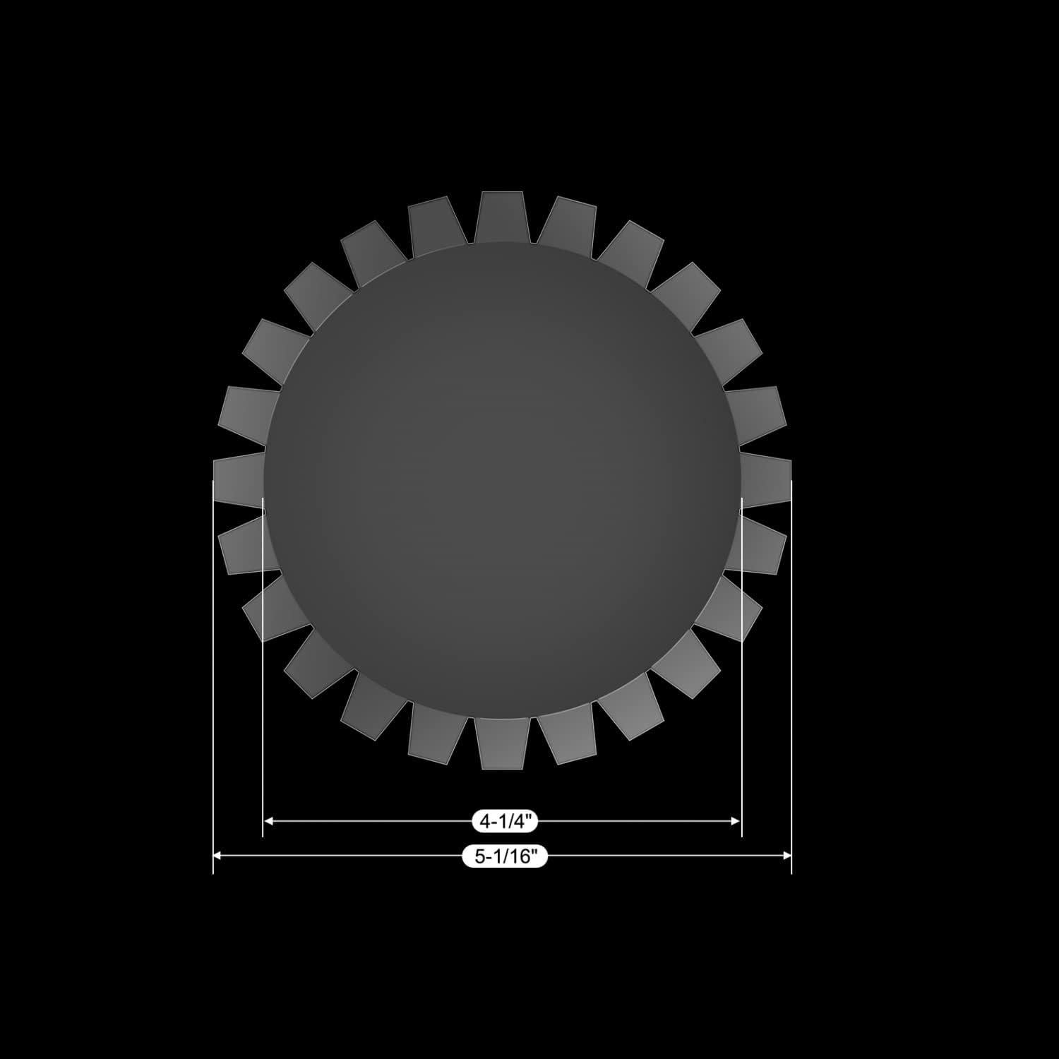 Paquete de 10 Cubiertas Planas para Shaker BAOFALI 10.8 cm