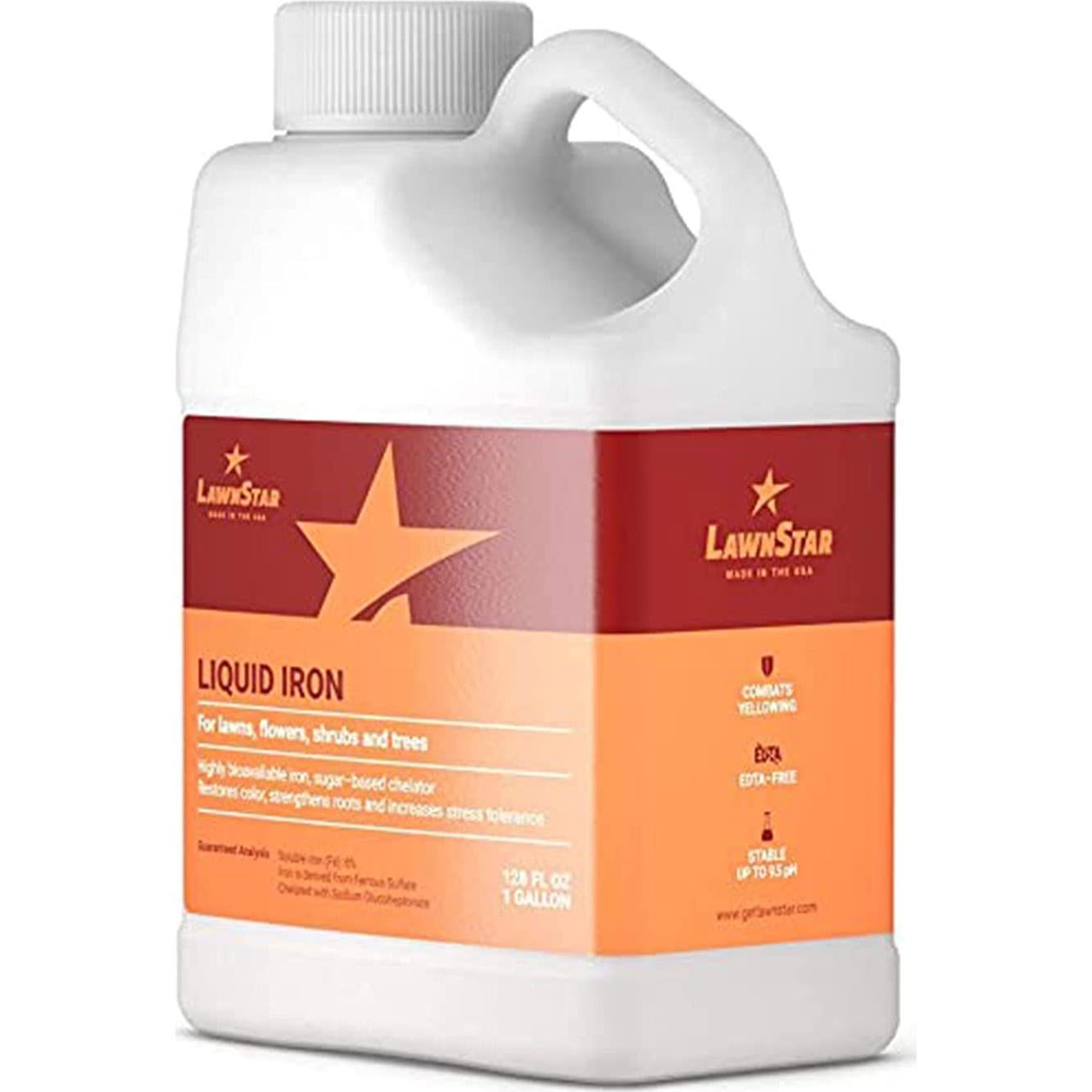 Hierro Líquido Quelado LawnStar 1 Galón - Multiusos para Plantas