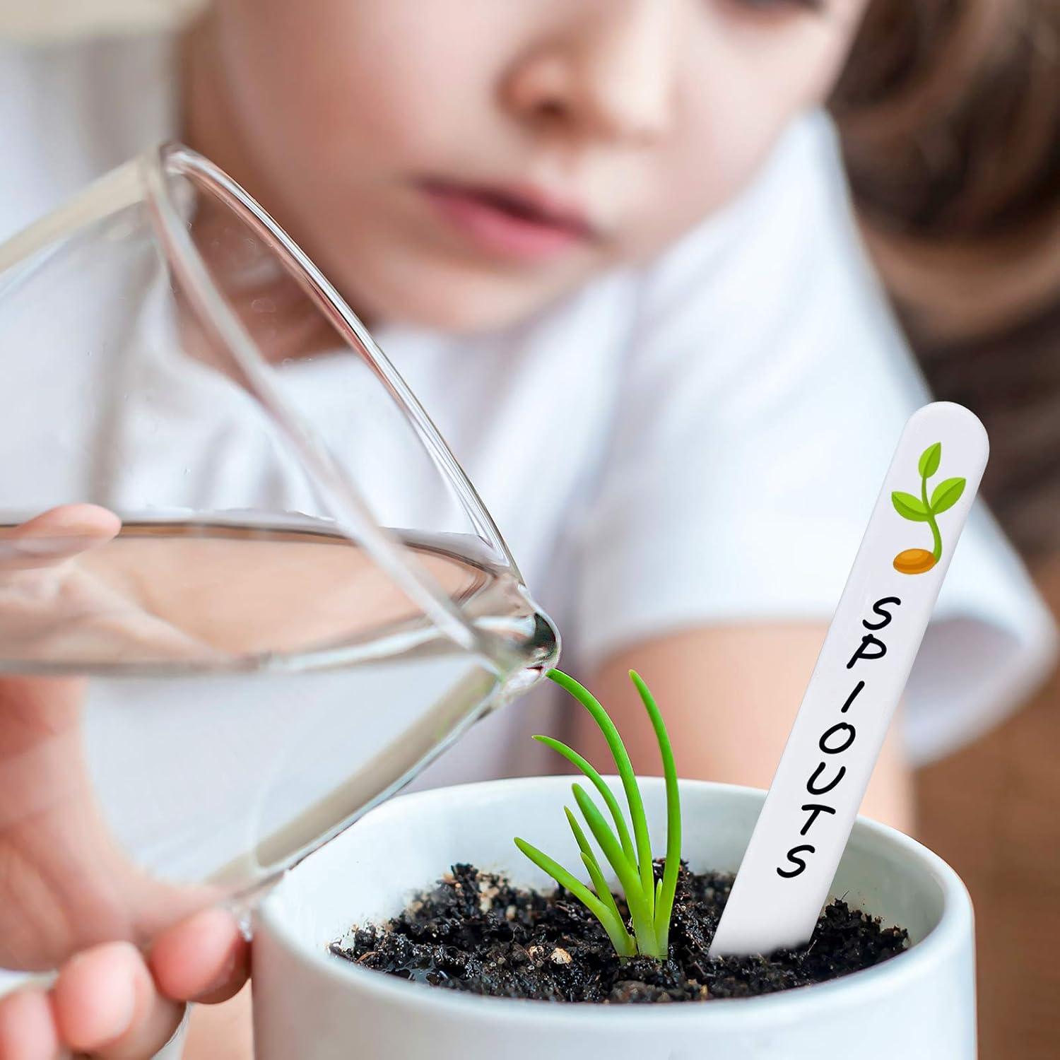 Etiquetas de Jardín Whaline 200 Pcs Blancas 10 CM Impermeables