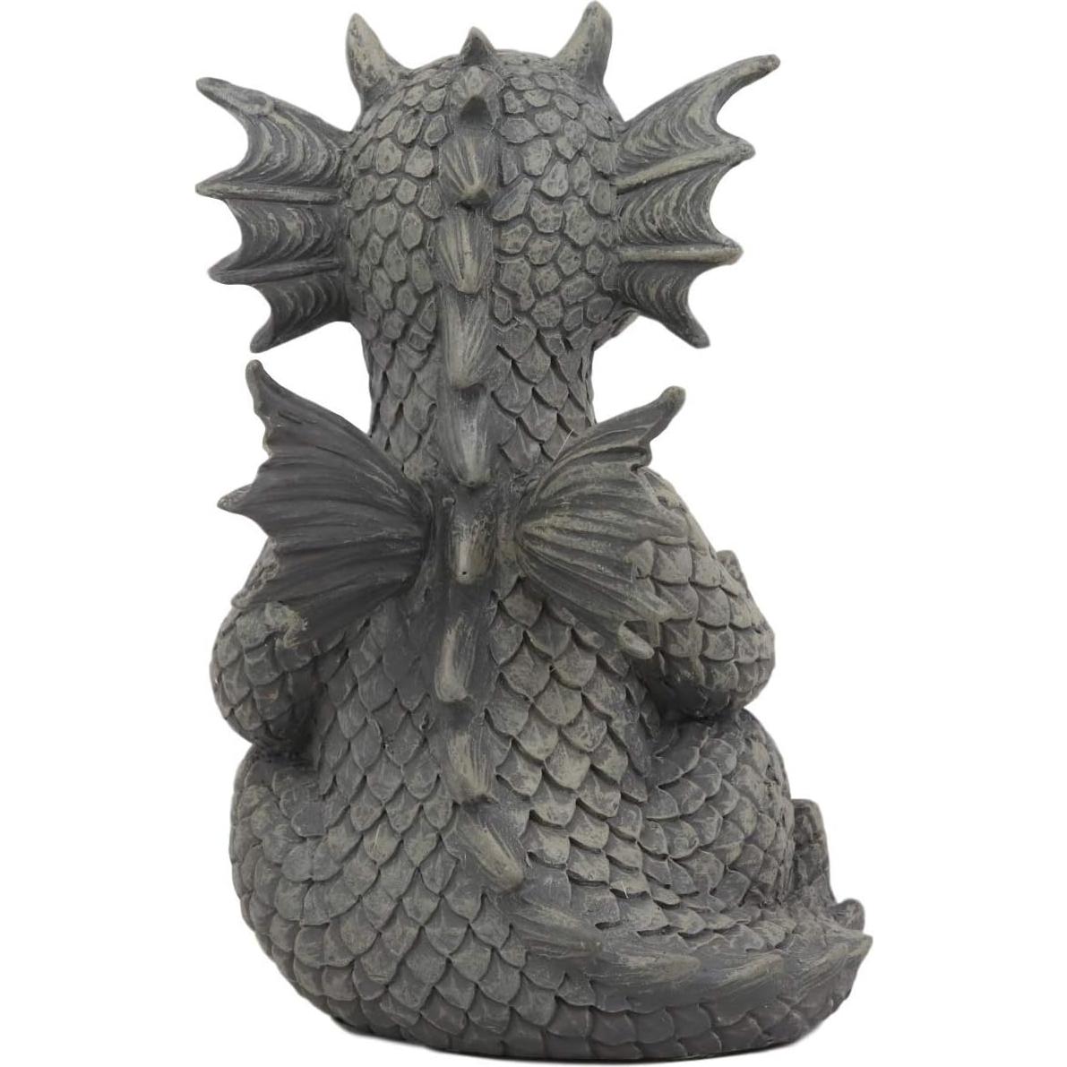 Estatua de Dragón Meditador Ebros 12.7 cm Resina Decorativa