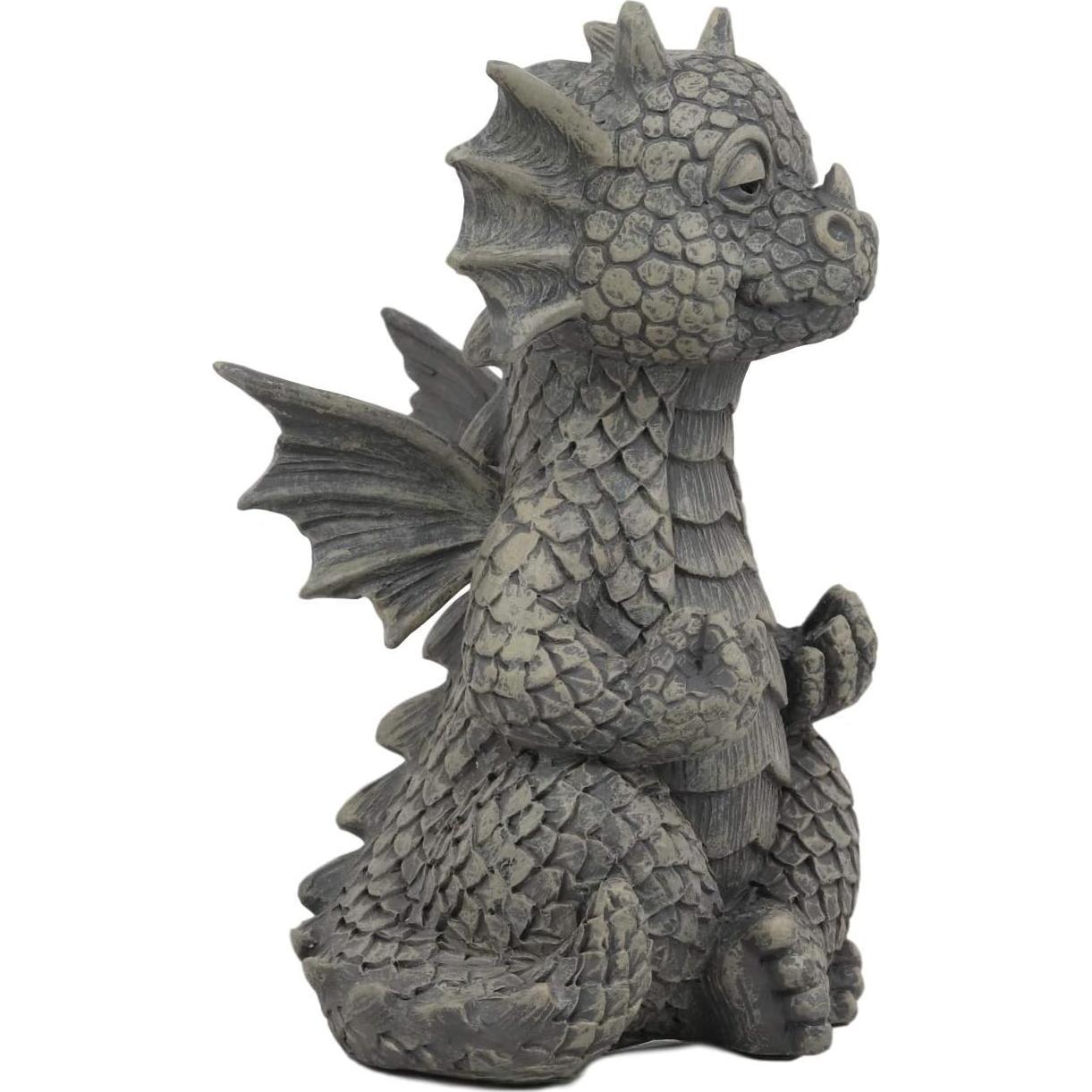 Estatua de Dragón Meditador Ebros 12.7 cm Resina Decorativa