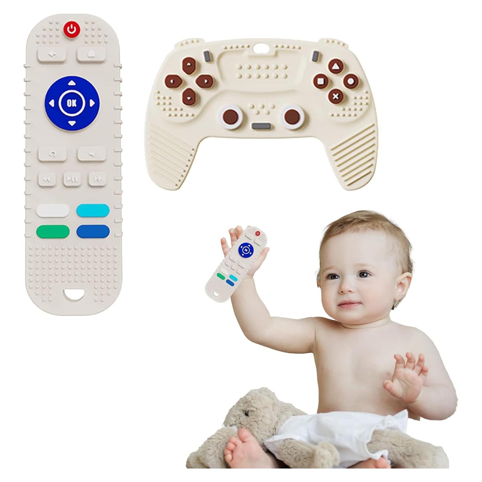 Juguetes de Mordedor para Bebés S-SNAIL de Silicona 2-Pack