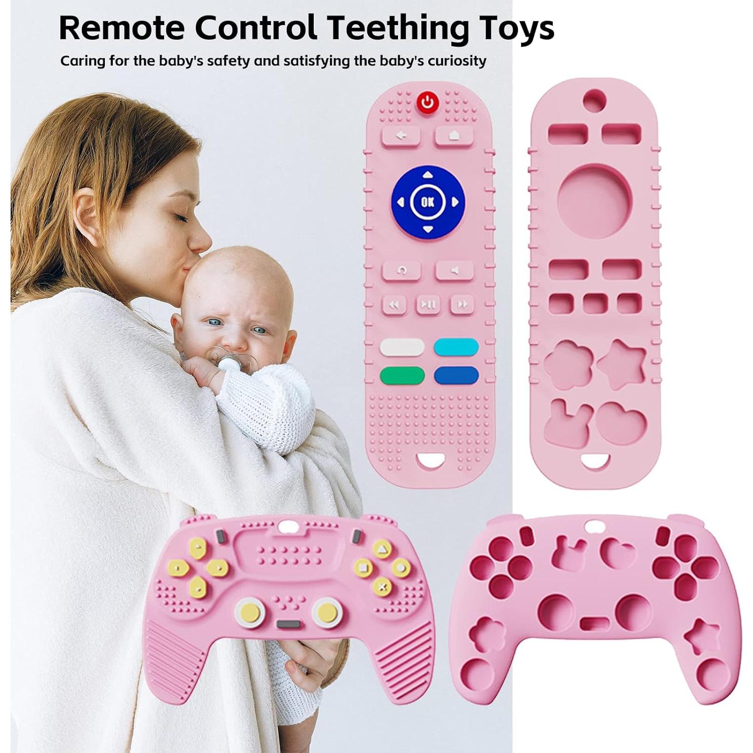 Juguetes de Mordedor para Bebés S-SNAIL de Silicona 2-Pack