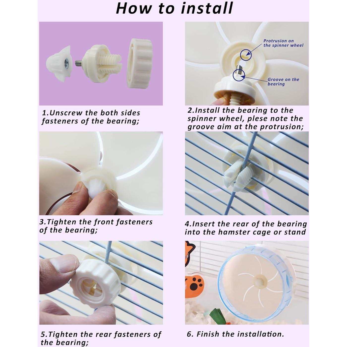 Rueda de Ejercicio Silenciosa para Hámster Sirvarni 22 cm