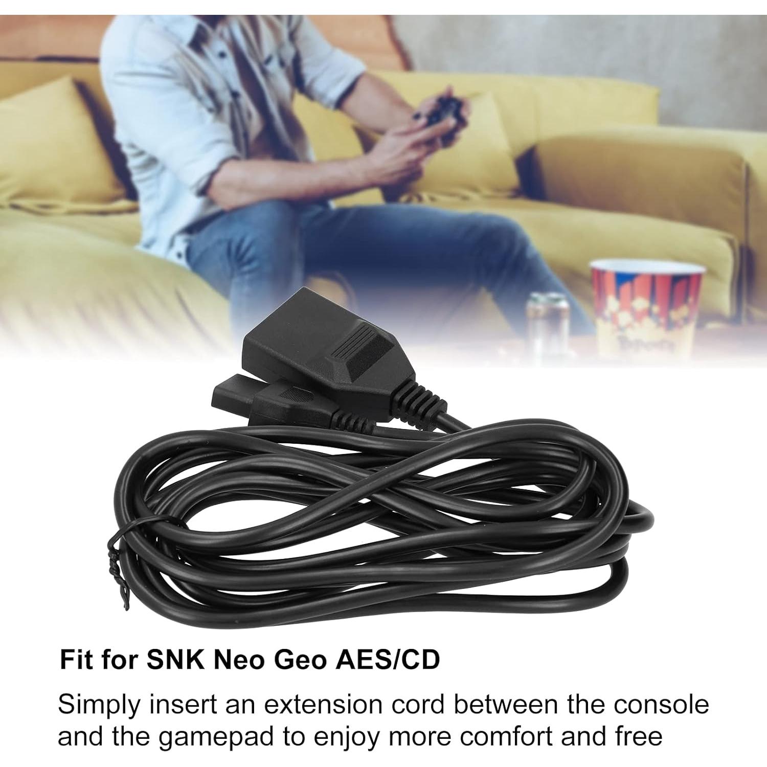 Cable de Extensión ASHATA 2.99m 15Pin para SNK Neo Geo