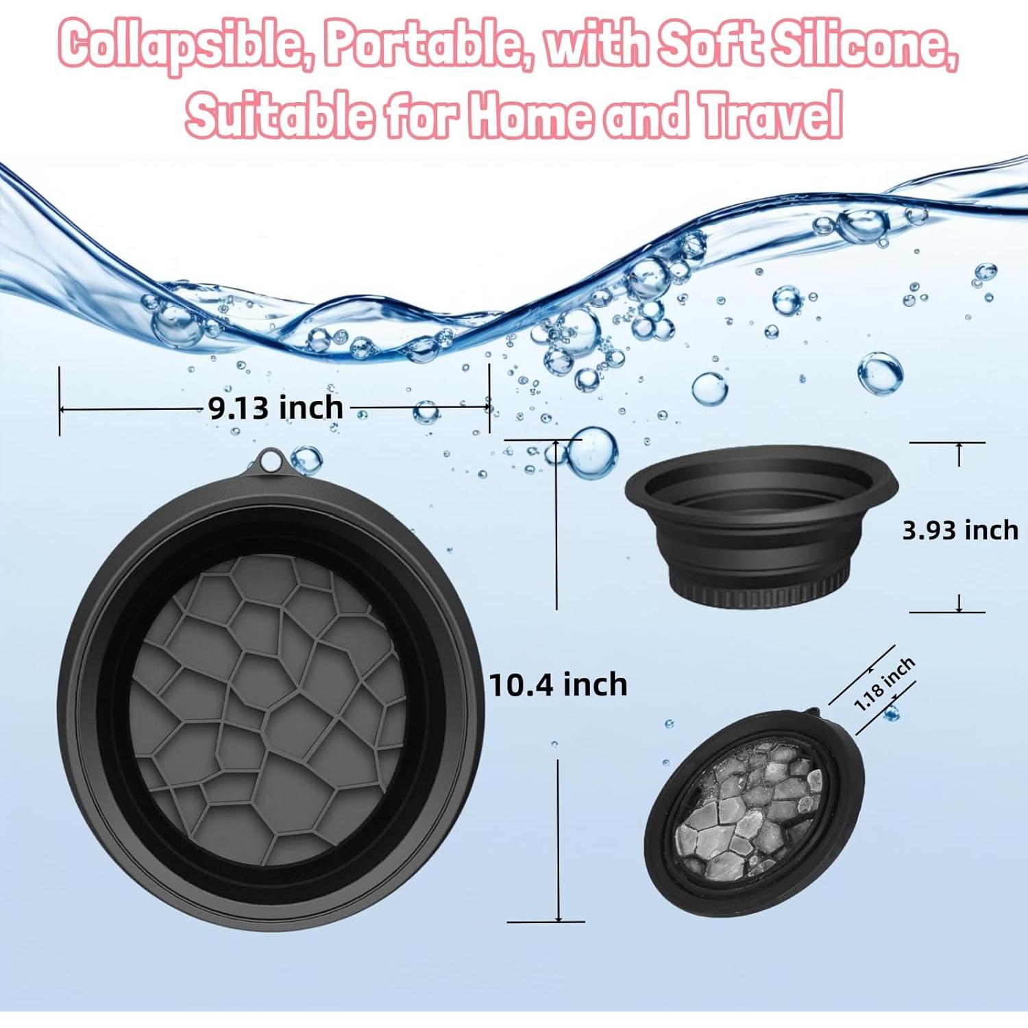 Tazón Facial de Hielo ianjetty con Bandeja y Termómetro