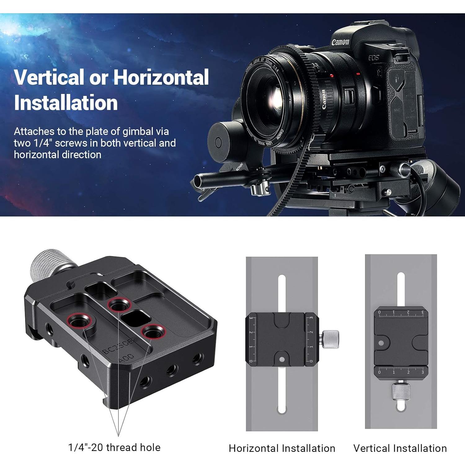 Abrazadera Rápida PequeñoRig DBC2506 para Gimbal DSLR