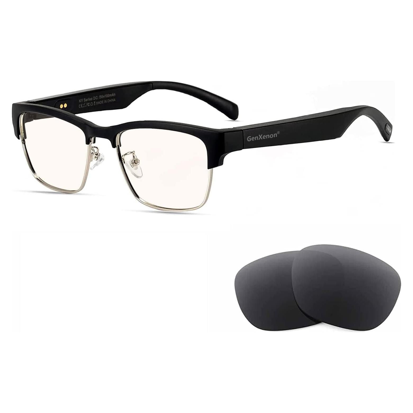 Gafas de Audio Bluetooth GenXenon KY02 Plata con Filtro UV