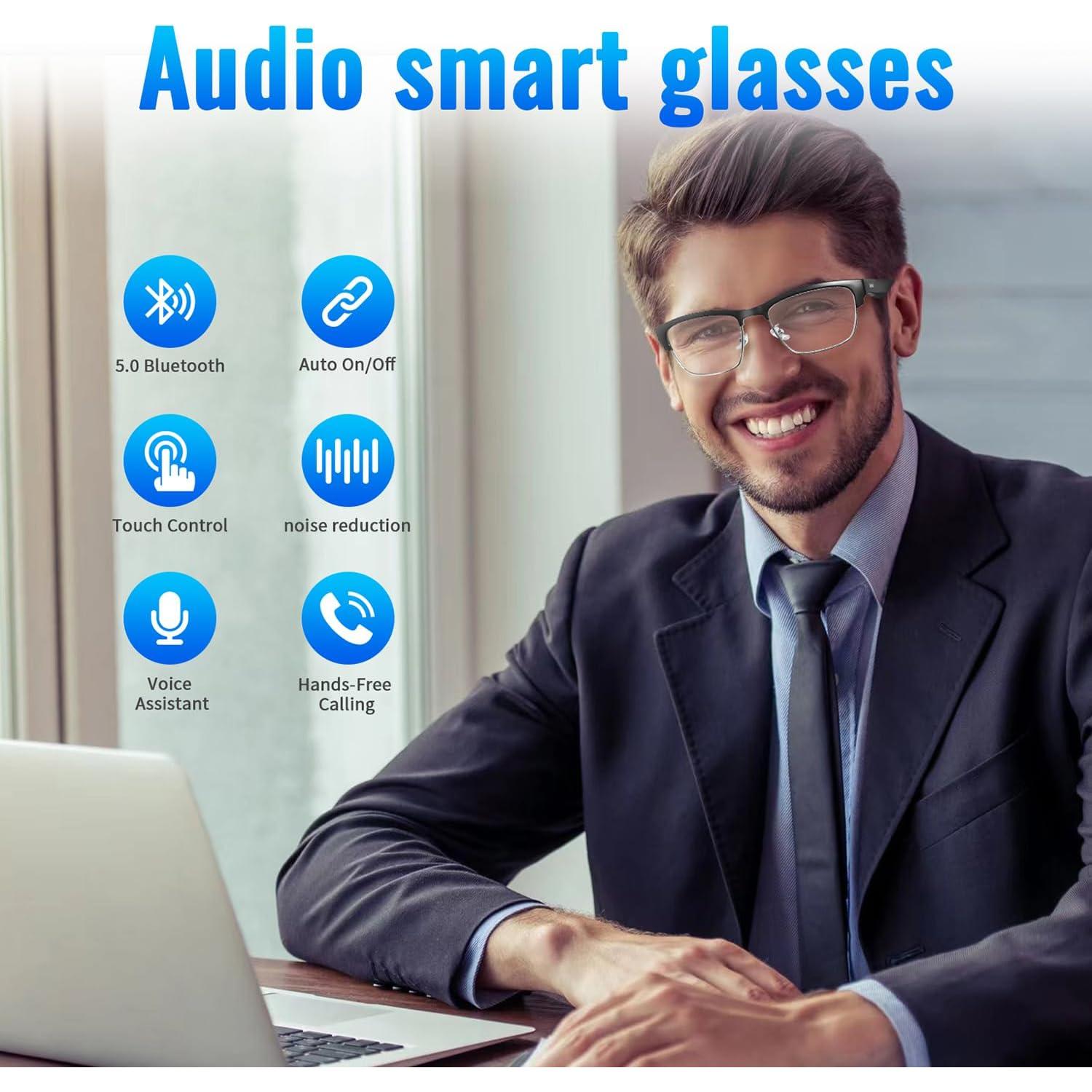 Gafas de Audio Bluetooth GenXenon KY02 Plata con Filtro UV