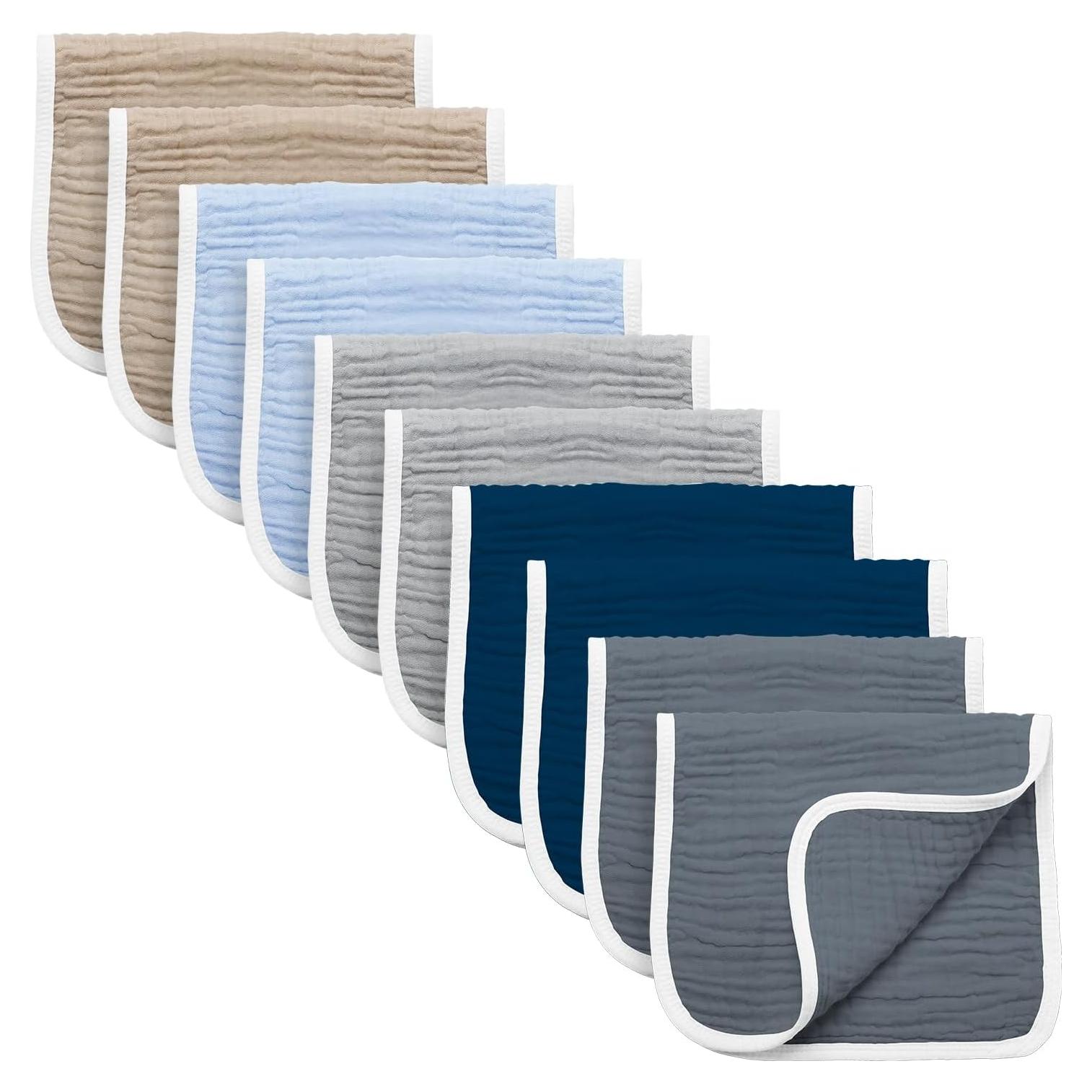 Paños de Eructo Synrroe 10 Piezas 100% Algodón 50.8x25.4cm