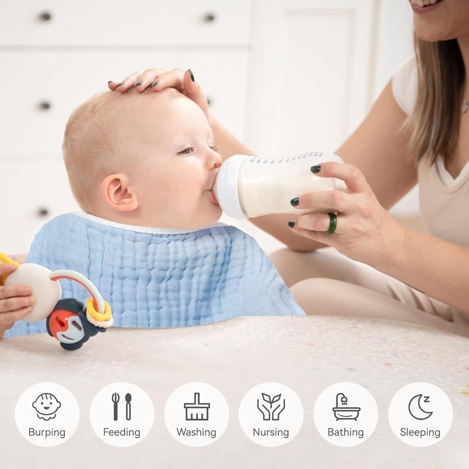 Paños de Eructo Synrroe 10 Piezas 100% Algodón 50.8x25.4cm