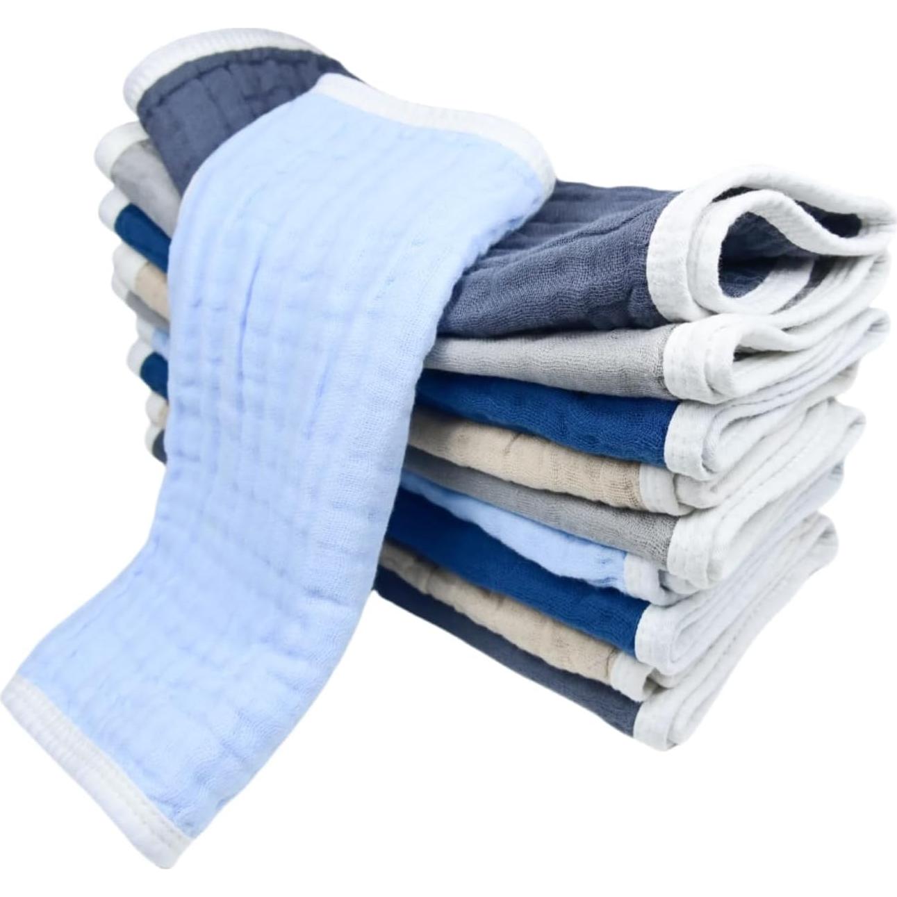 Paños de Eructo Synrroe 10 Piezas 100% Algodón 50.8x25.4cm