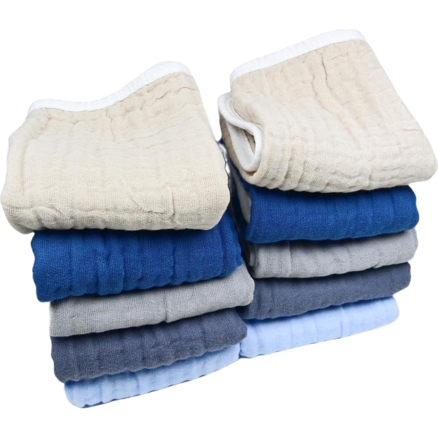 Paños de Eructo Synrroe 10 Piezas 100% Algodón 50.8x25.4cm