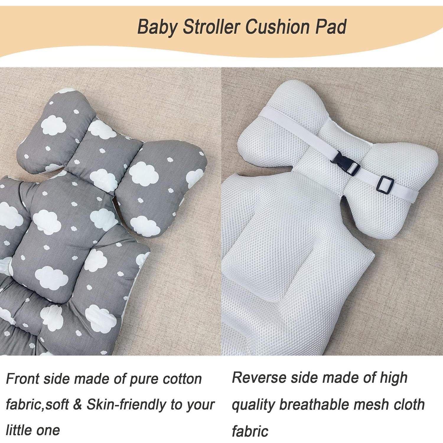 Cojín Almohadilla Universal para Asiento de Cochecito TP-231201-G2 - Nube Gris