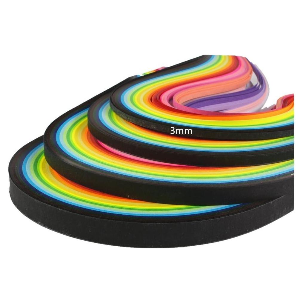 Tiras de Papel Quilling ODETOJOY 3mm 260 Tiras 26 Colores DIY
