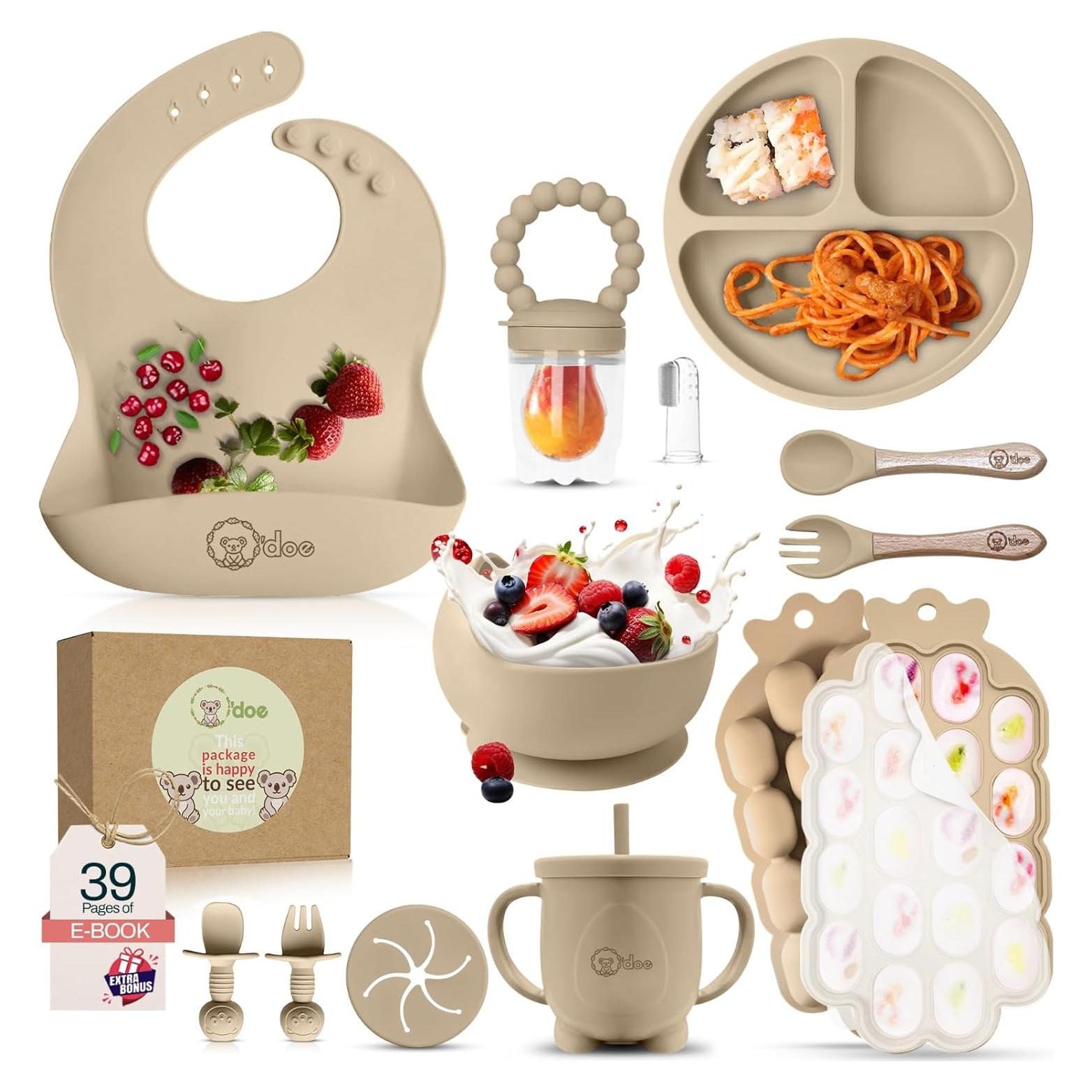 Juego de Alimentación O'doe 15 Piezas Silicona Bebé