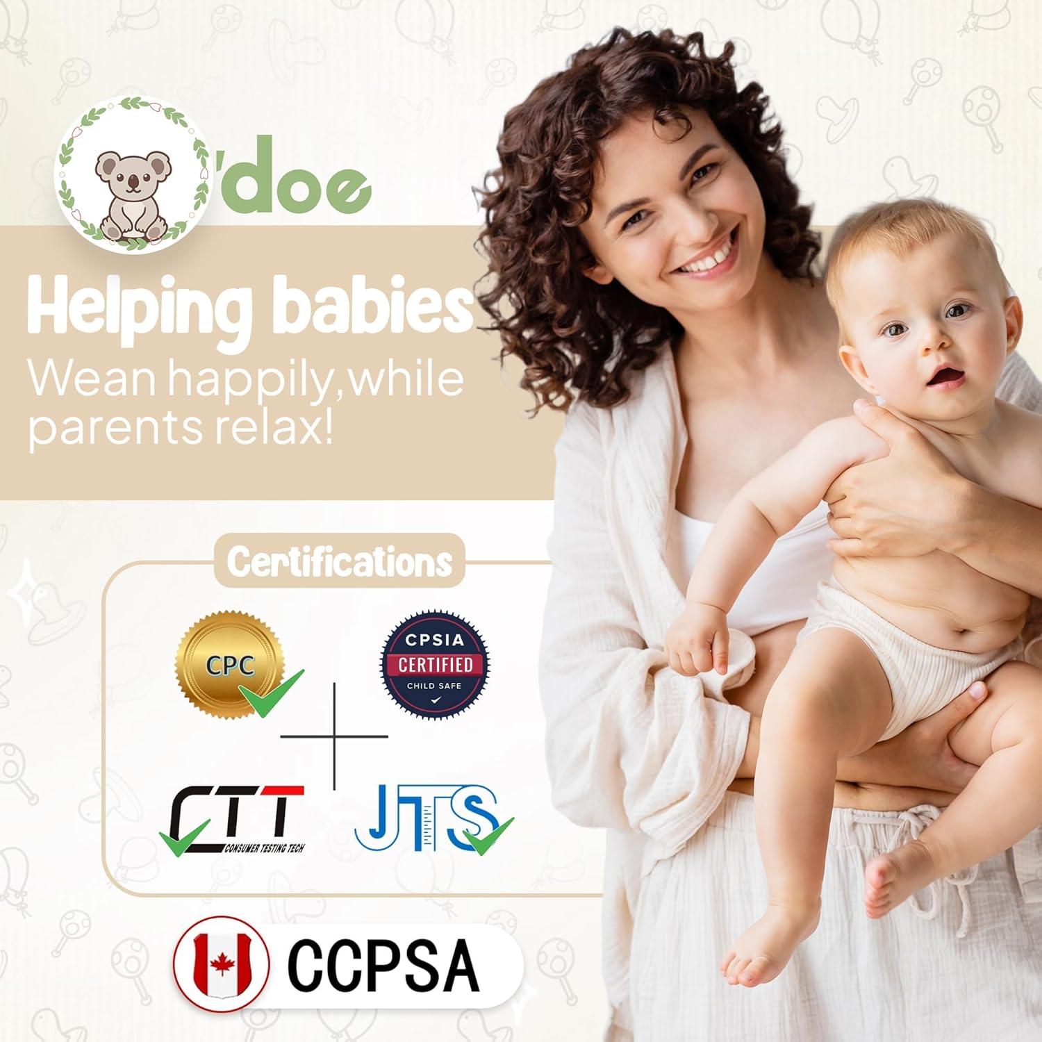 Juego de Alimentación O'doe 15 Piezas Silicona Bebé