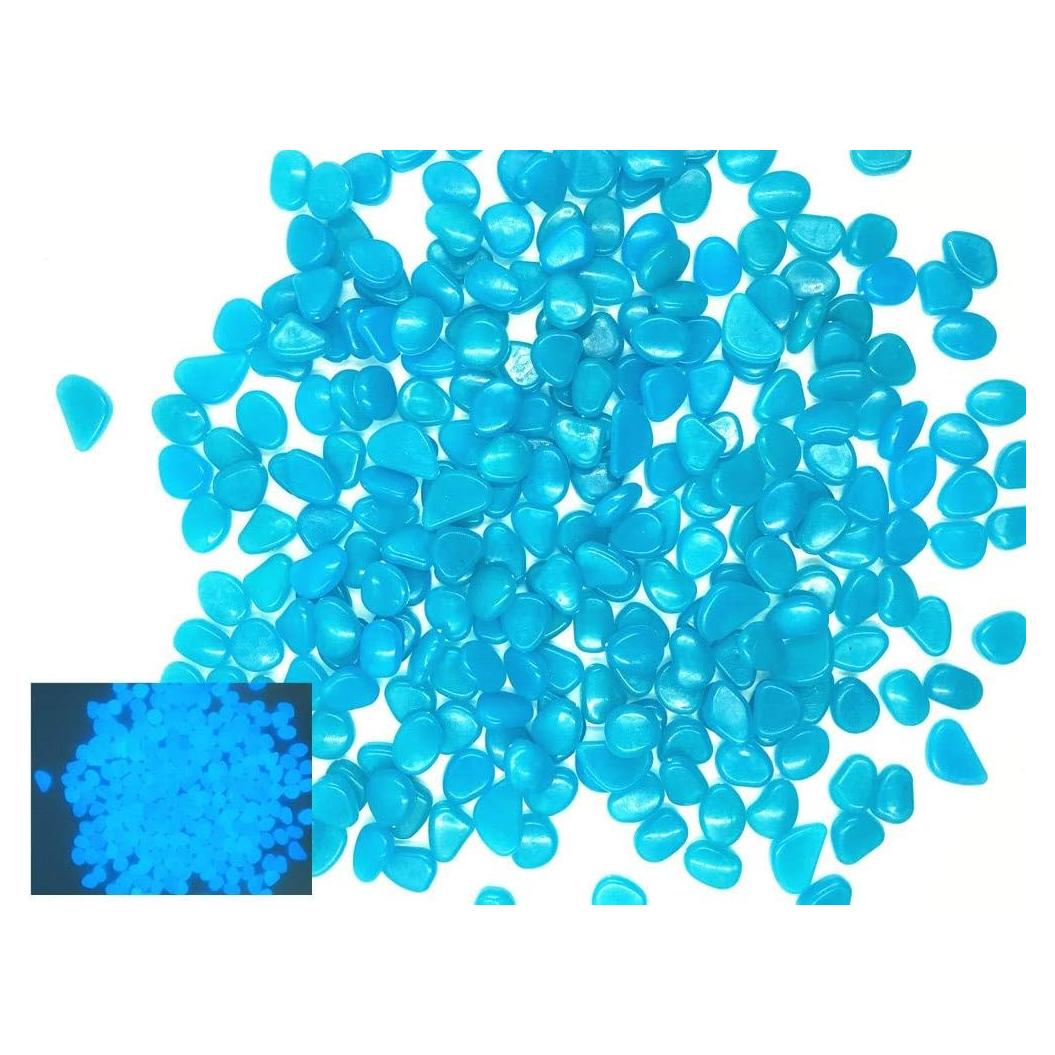 Guijarros Brillantes en la Oscuridad Hayodo - Azul 100 Pcs