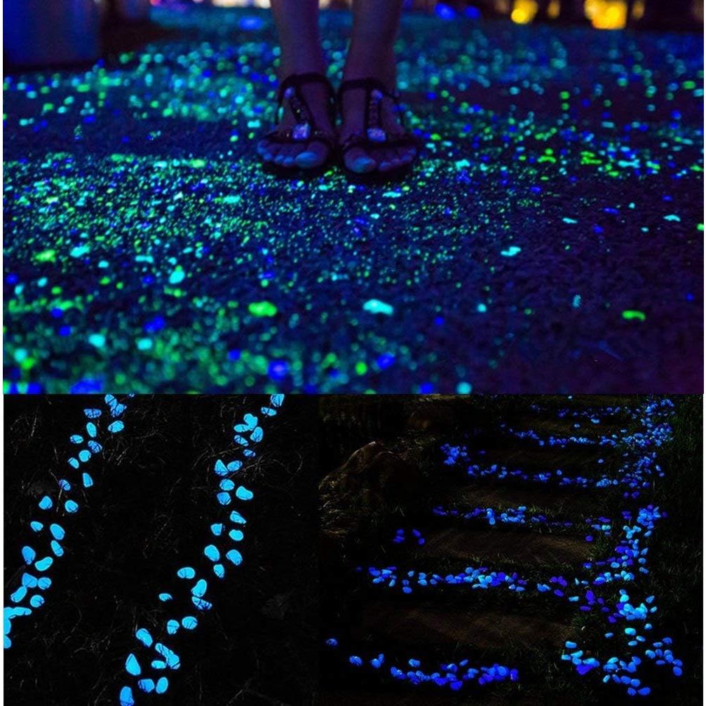 Guijarros Brillantes en la Oscuridad Hayodo - Azul 100 Pcs