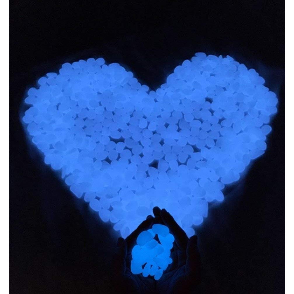 Guijarros Brillantes en la Oscuridad Hayodo - Azul 100 Pcs