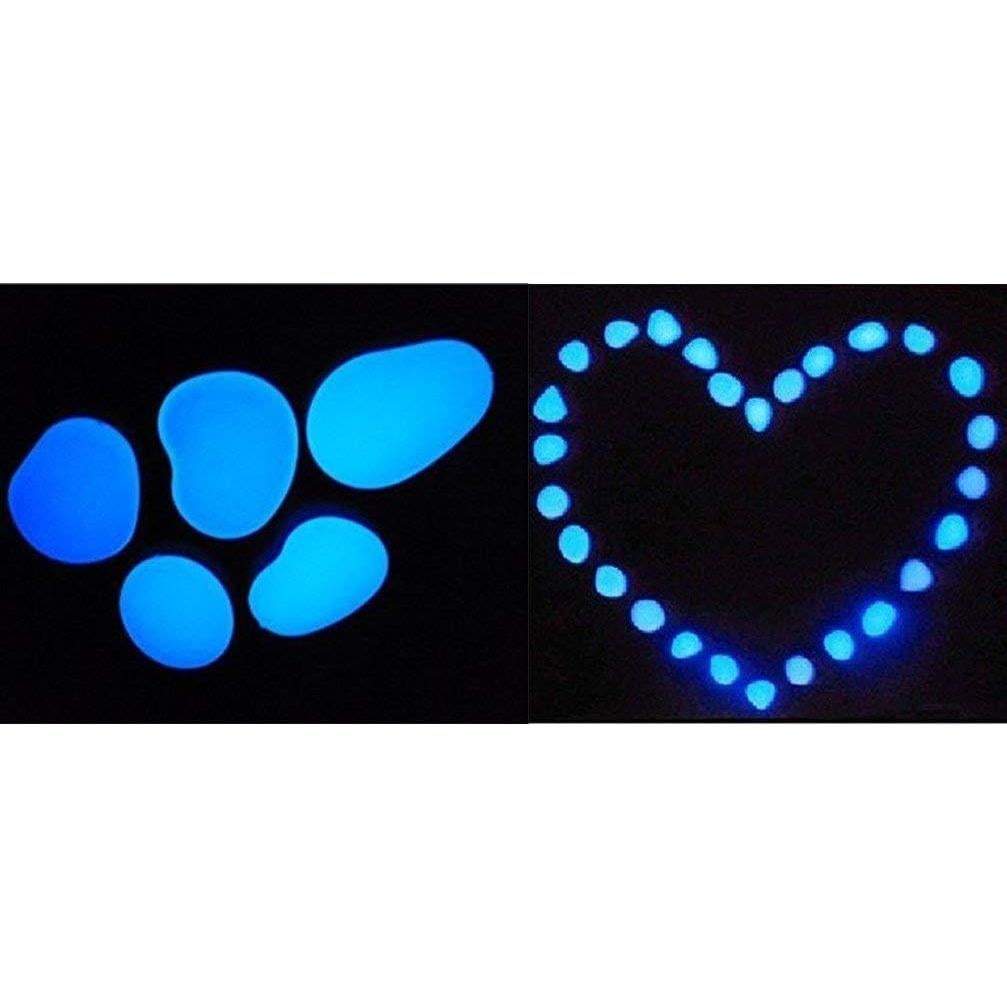 Guijarros Brillantes en la Oscuridad Hayodo - Azul 100 Pcs