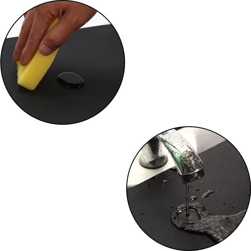 Mantel de Silicona Flexible Max2co 60x40cm Antideslizante Negro