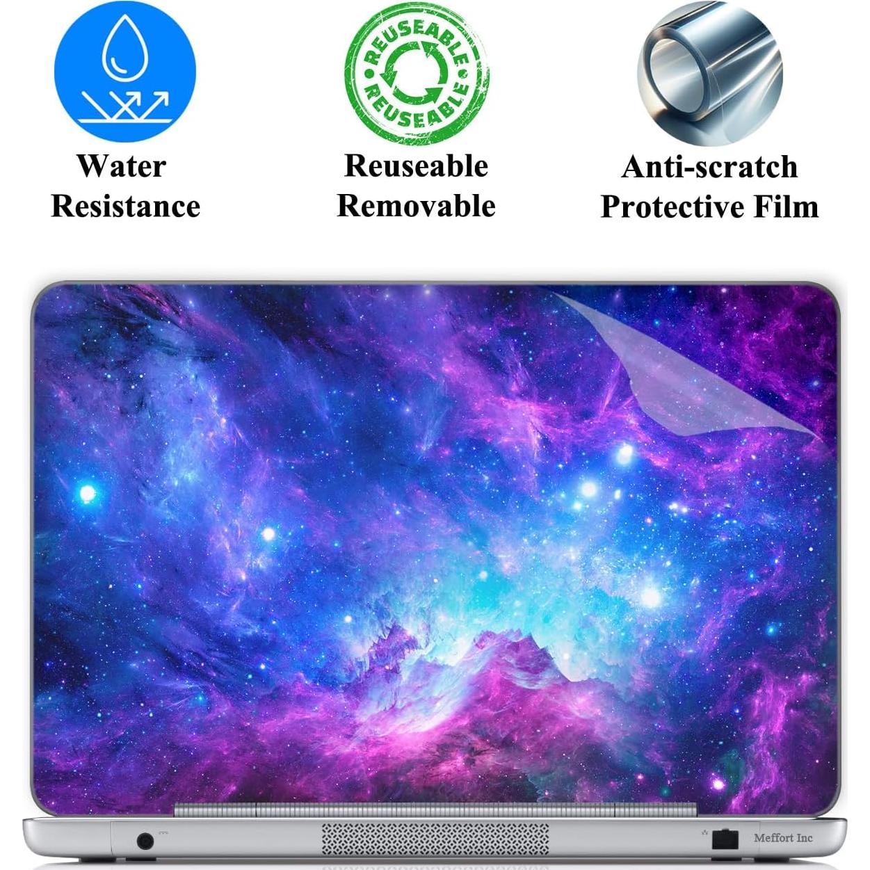 Pegatina Personalizada para Laptop Meffort Inc 30-31 cm Nubes Galácticas