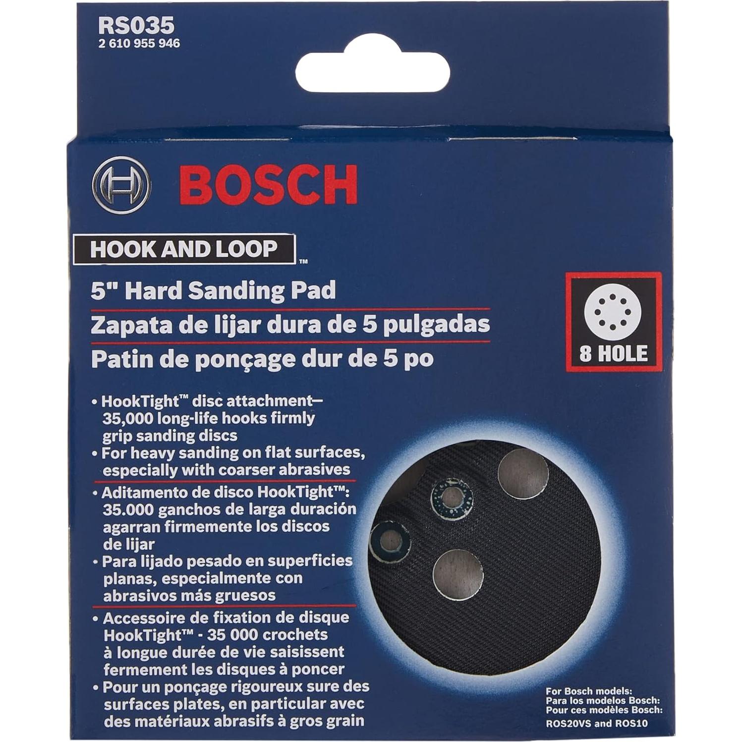 Almohadilla de Respaldo Bosch RS035 para Lijadora