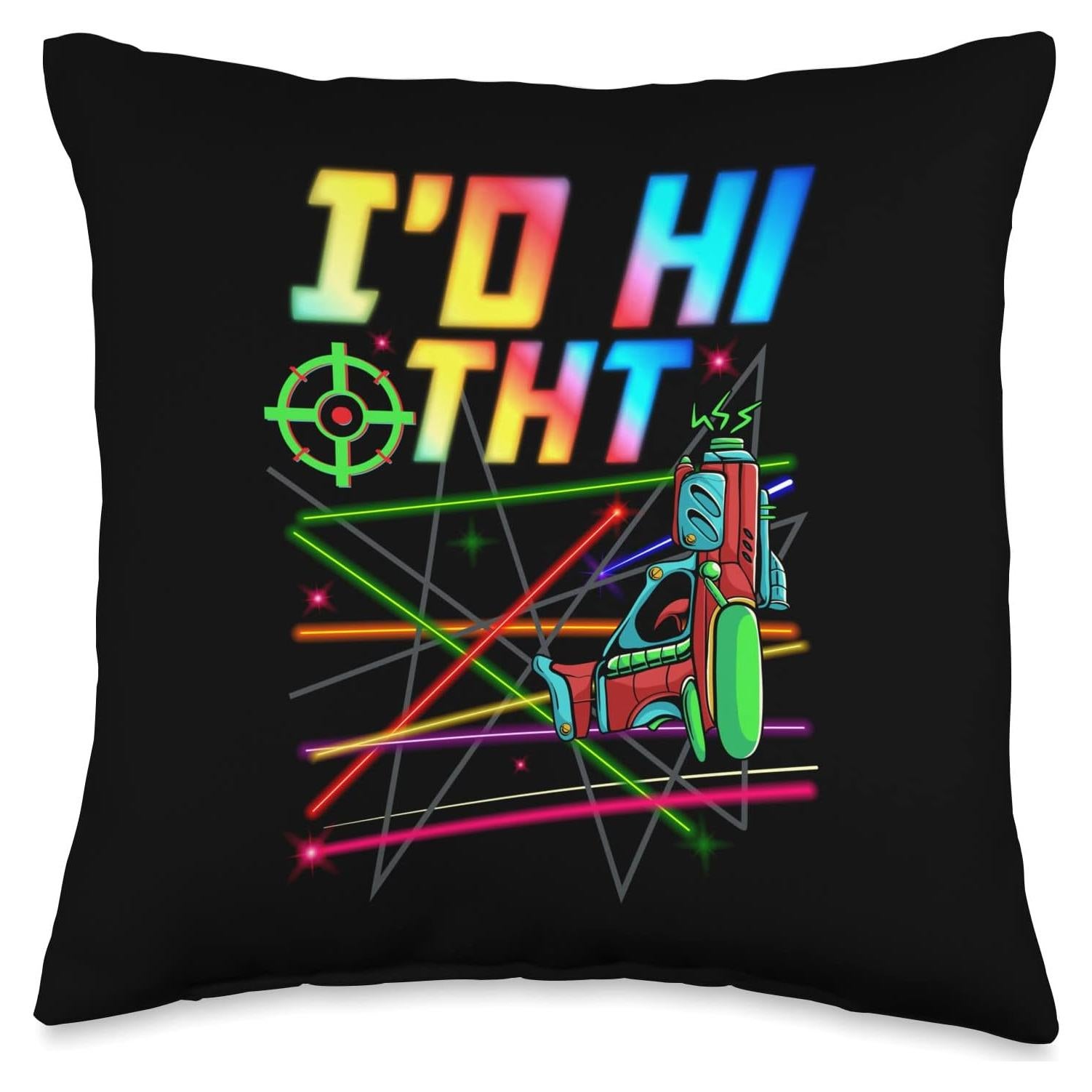 Almohada de Lanzamiento Lazer Tag 40x40 cm Colección Divertida