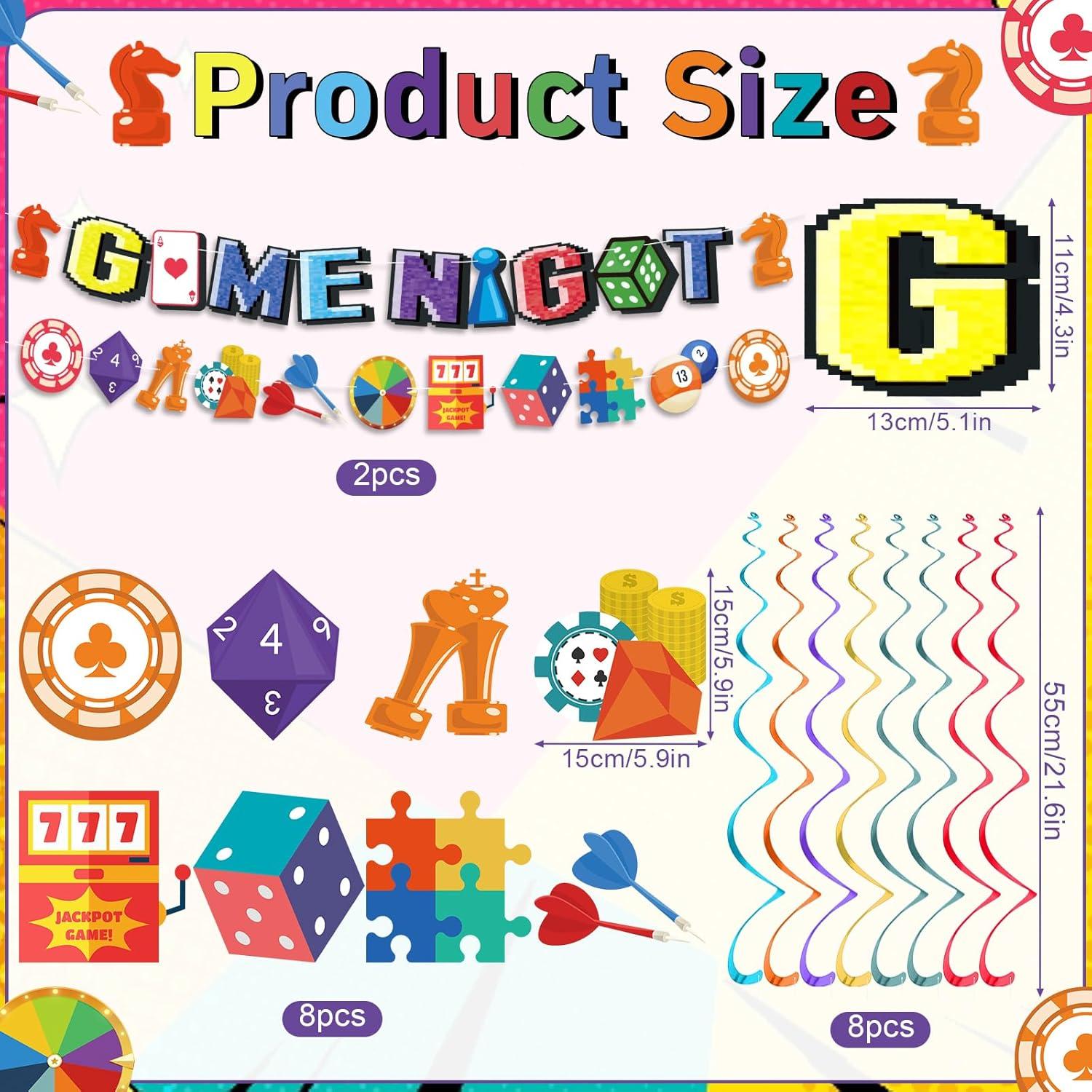 Banner Decorativo Noche de Juegos Familiar Innovoscape