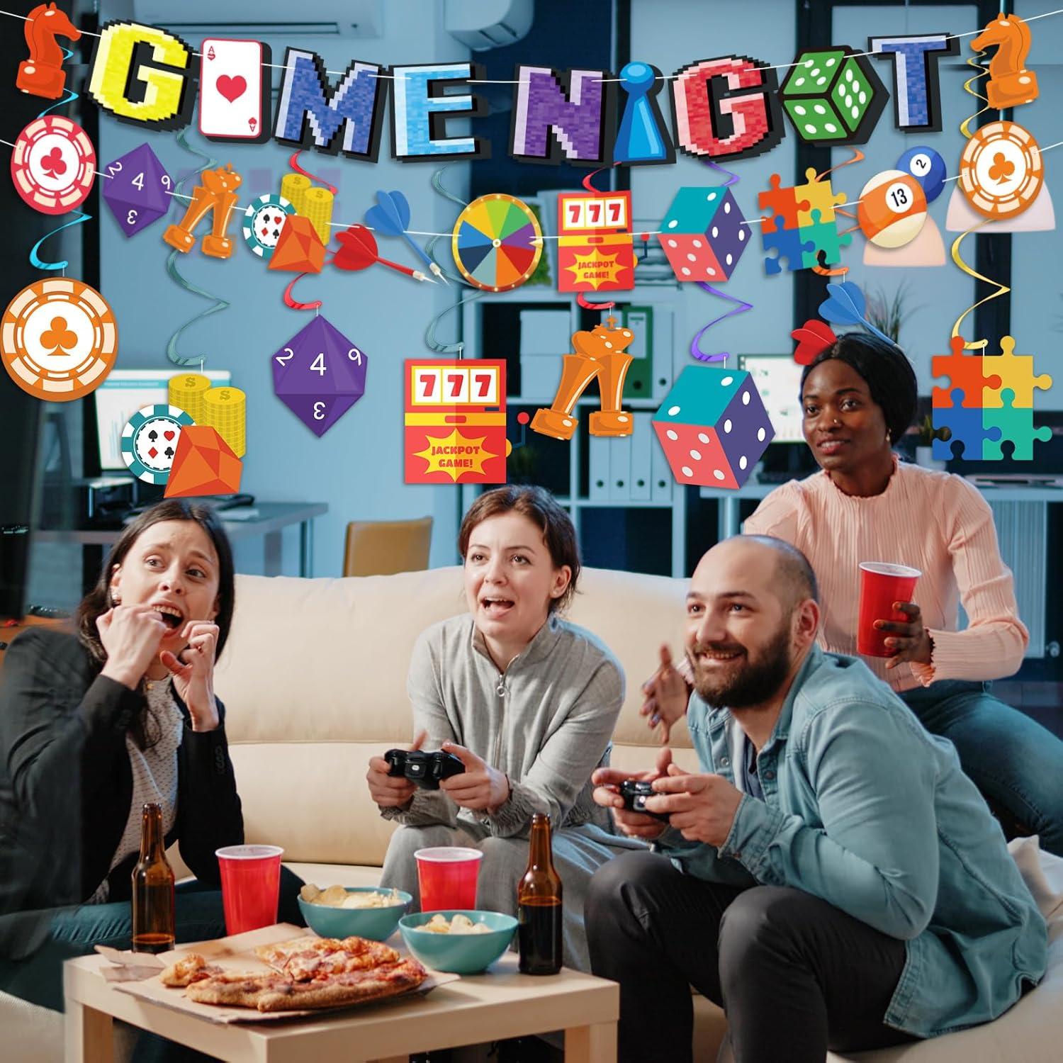 Banner Decorativo Noche de Juegos Familiar Innovoscape