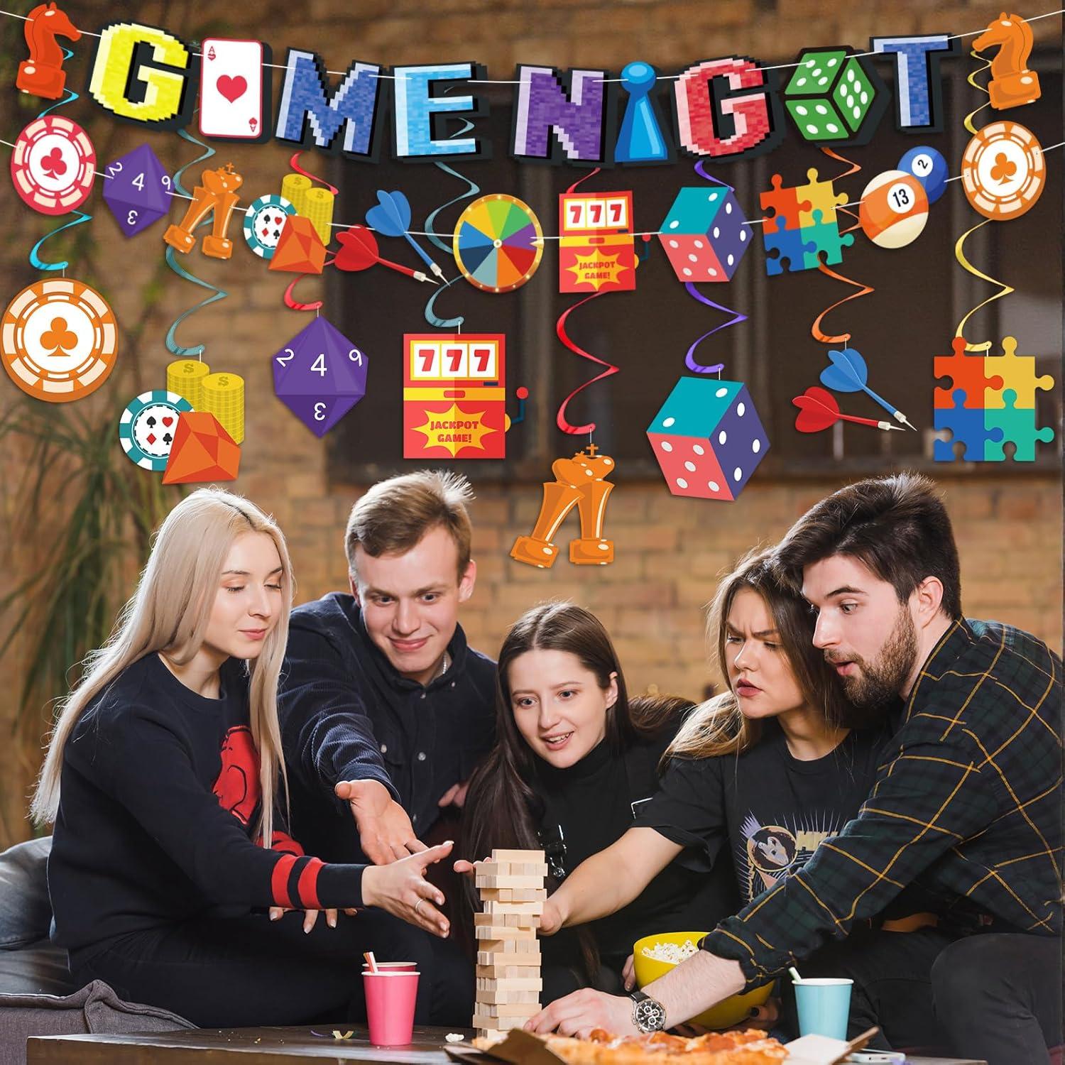 Banner Decorativo Noche de Juegos Familiar Innovoscape