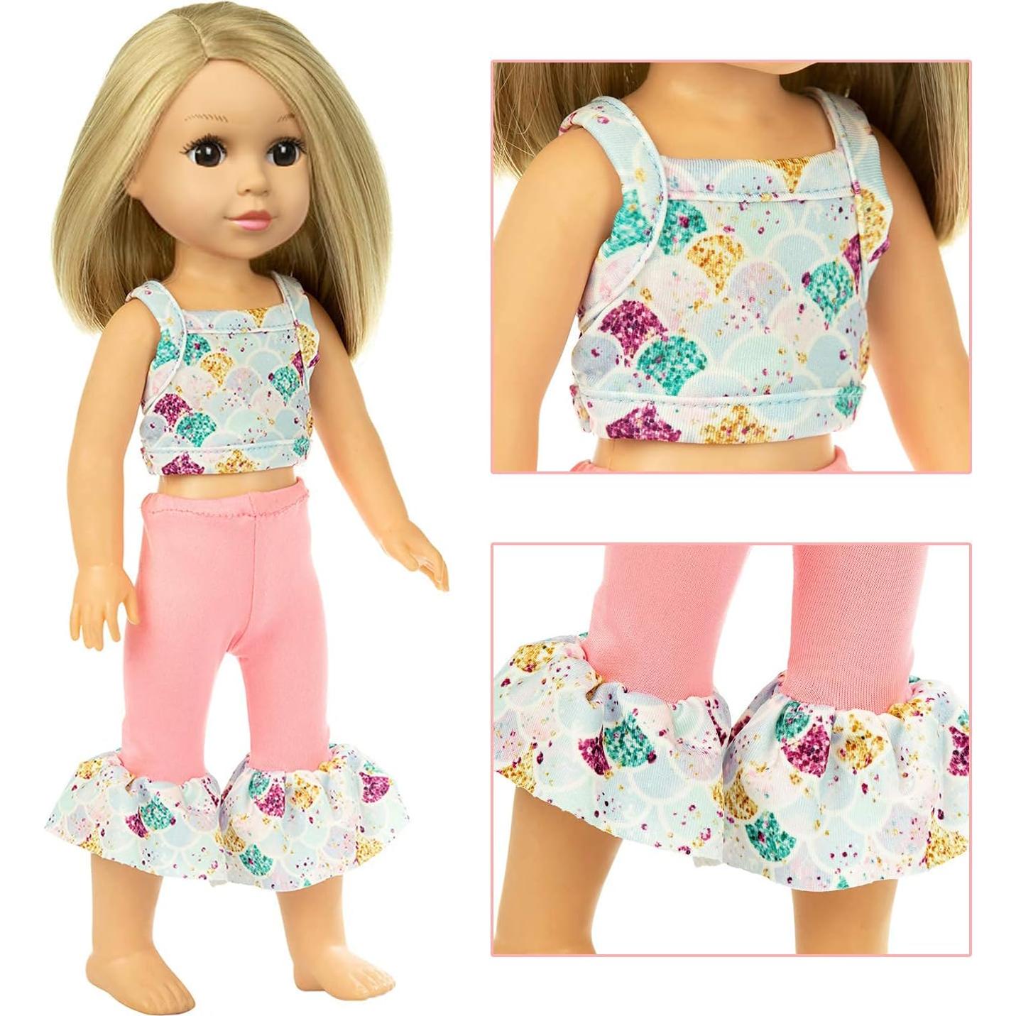 Ecore Fun 10 Conjuntos Ropa para Muñeca 36.83 cm Vestidos y Pijamas