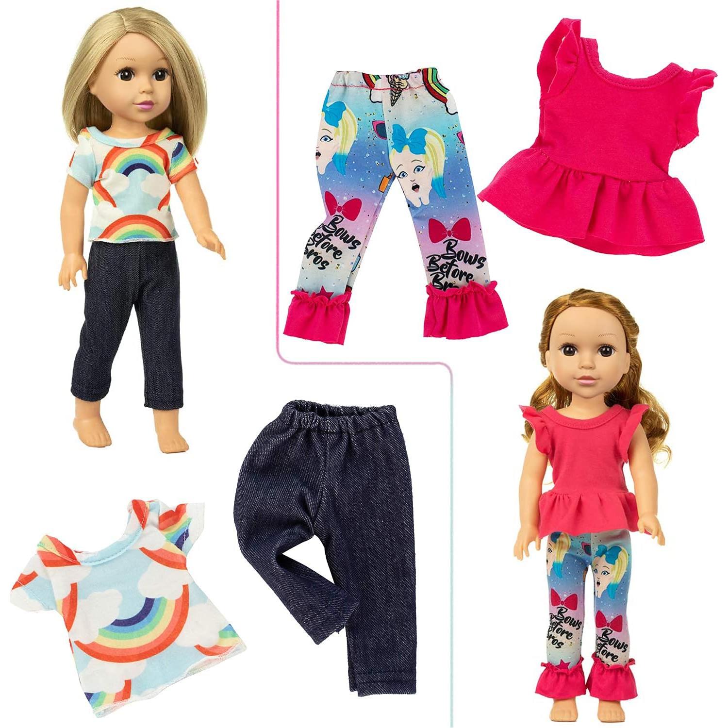 Ecore Fun 10 Conjuntos Ropa para Muñeca 36.83 cm Vestidos y Pijamas