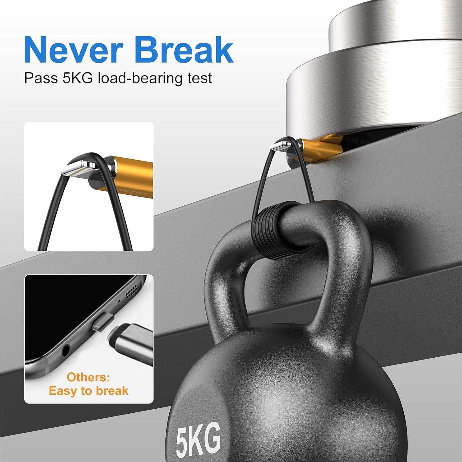 Paquete de 5 Cables Lightning SMALLElectric 30.48 cm Dorado