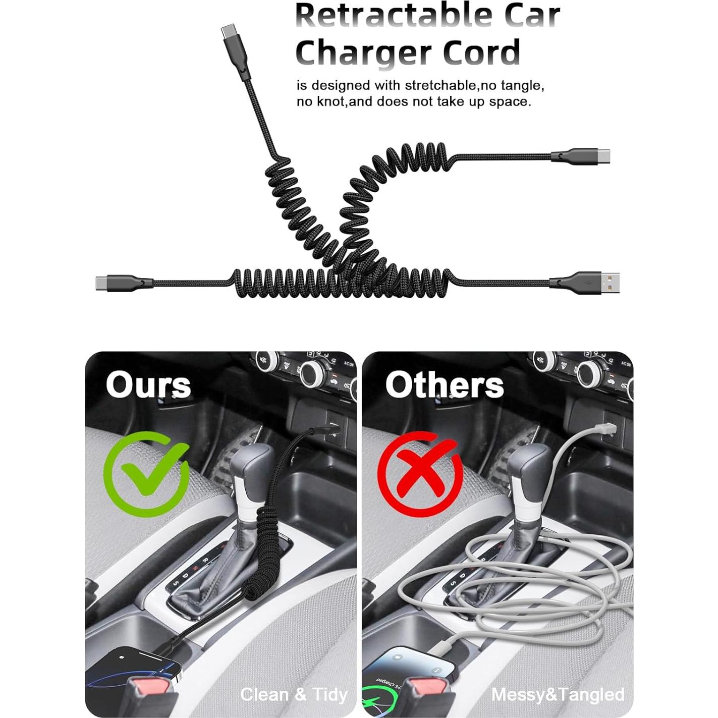 Cable USB C Carplay Rápido 0.91m Quickeep para iPhone