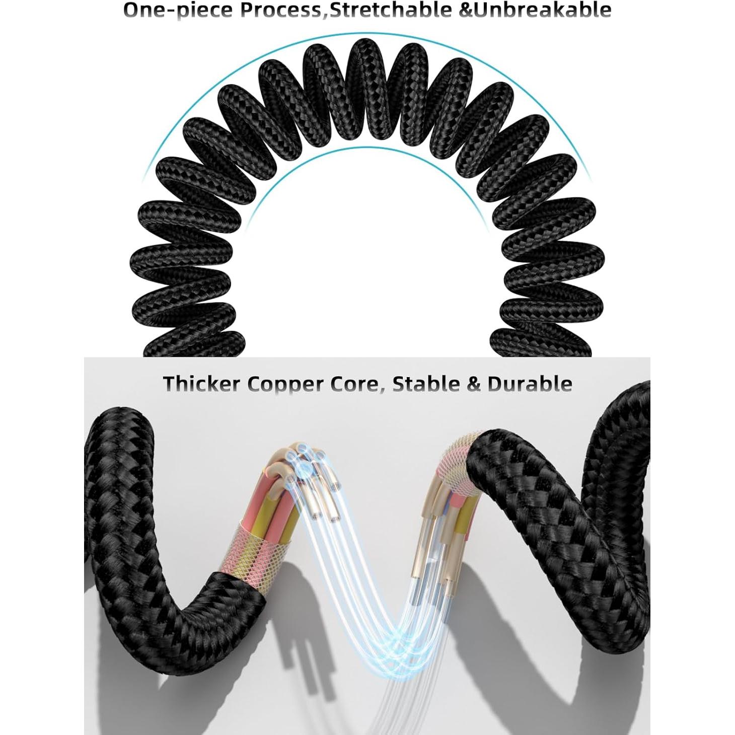 Cable USB C Carplay Rápido 0.91m Quickeep para iPhone