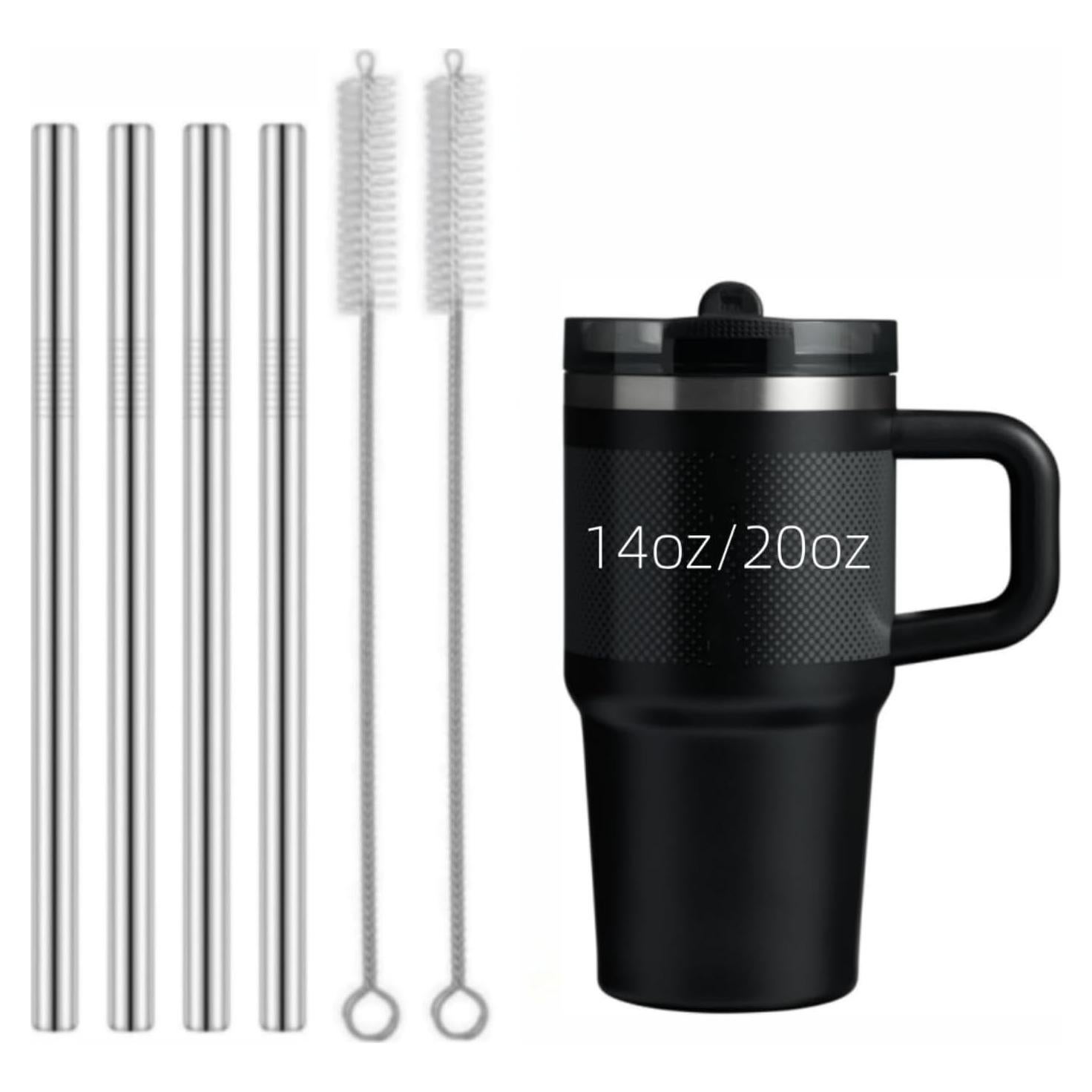 Popotes de Acero Inoxidable GL-Auking para Stanley Quencher 20oz - Paquete de 4