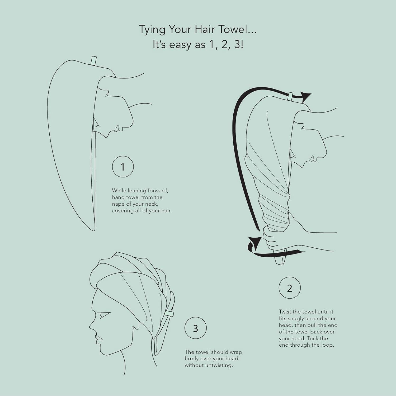 Toalla de Cabello TexereSilk Almendra Buff - Absorbente y Ligera