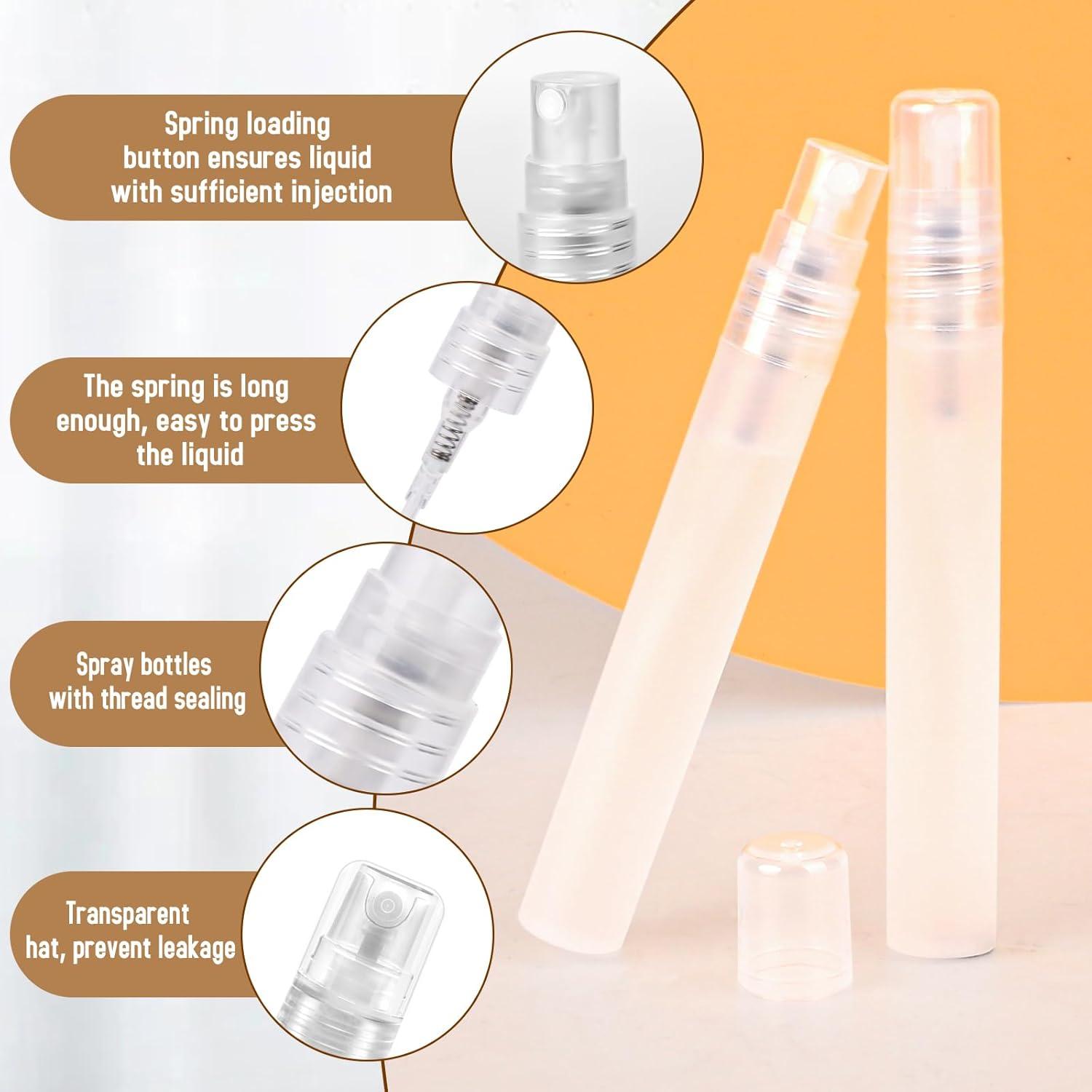6 Botellas de Spray Rellenables Mozeat Lens 10ml Portátiles