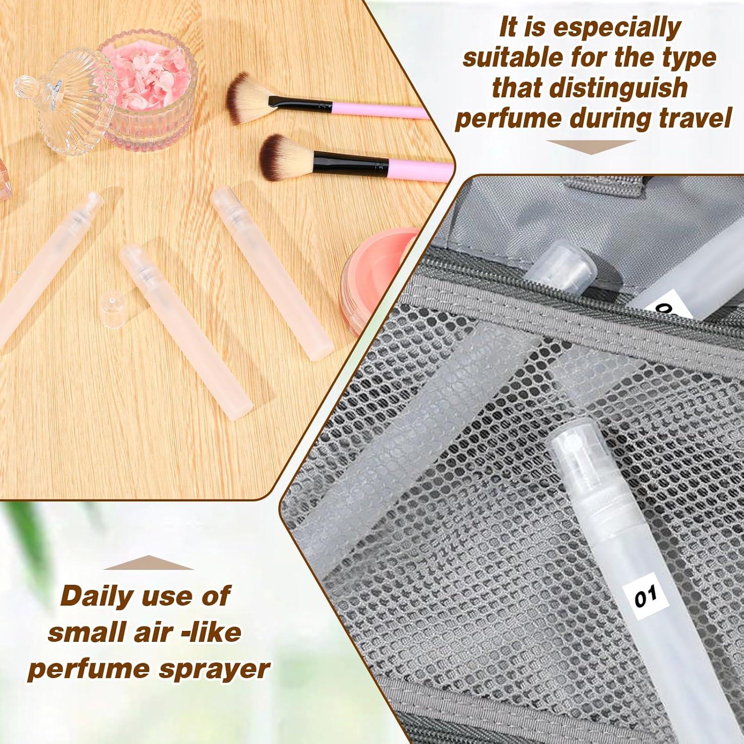 6 Botellas de Spray Rellenables Mozeat Lens 10ml Portátiles